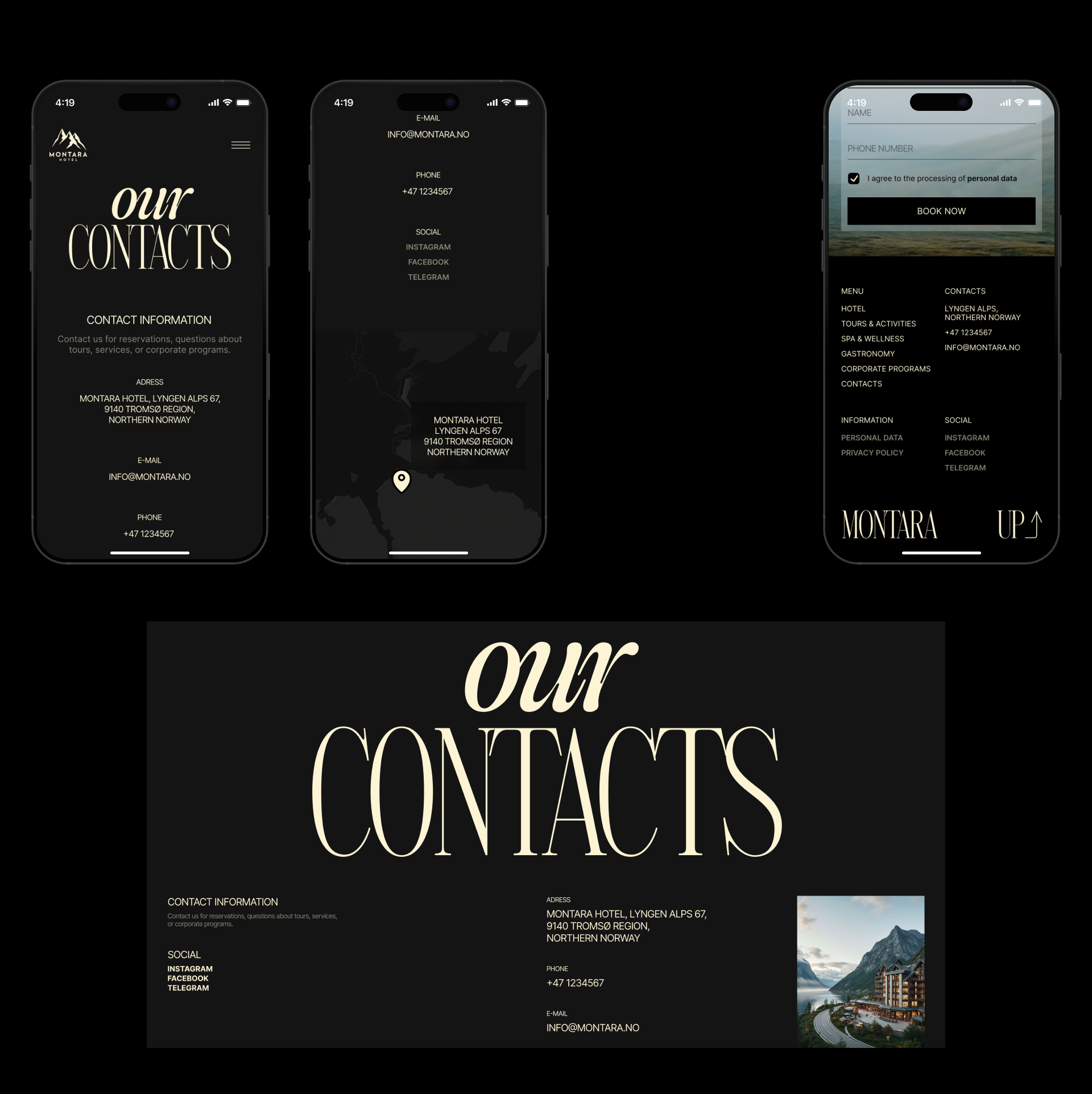 MONTARA HOTEL | UI UX design — Изображение №15 — Интерфейсы, Брендинг на Dprofile