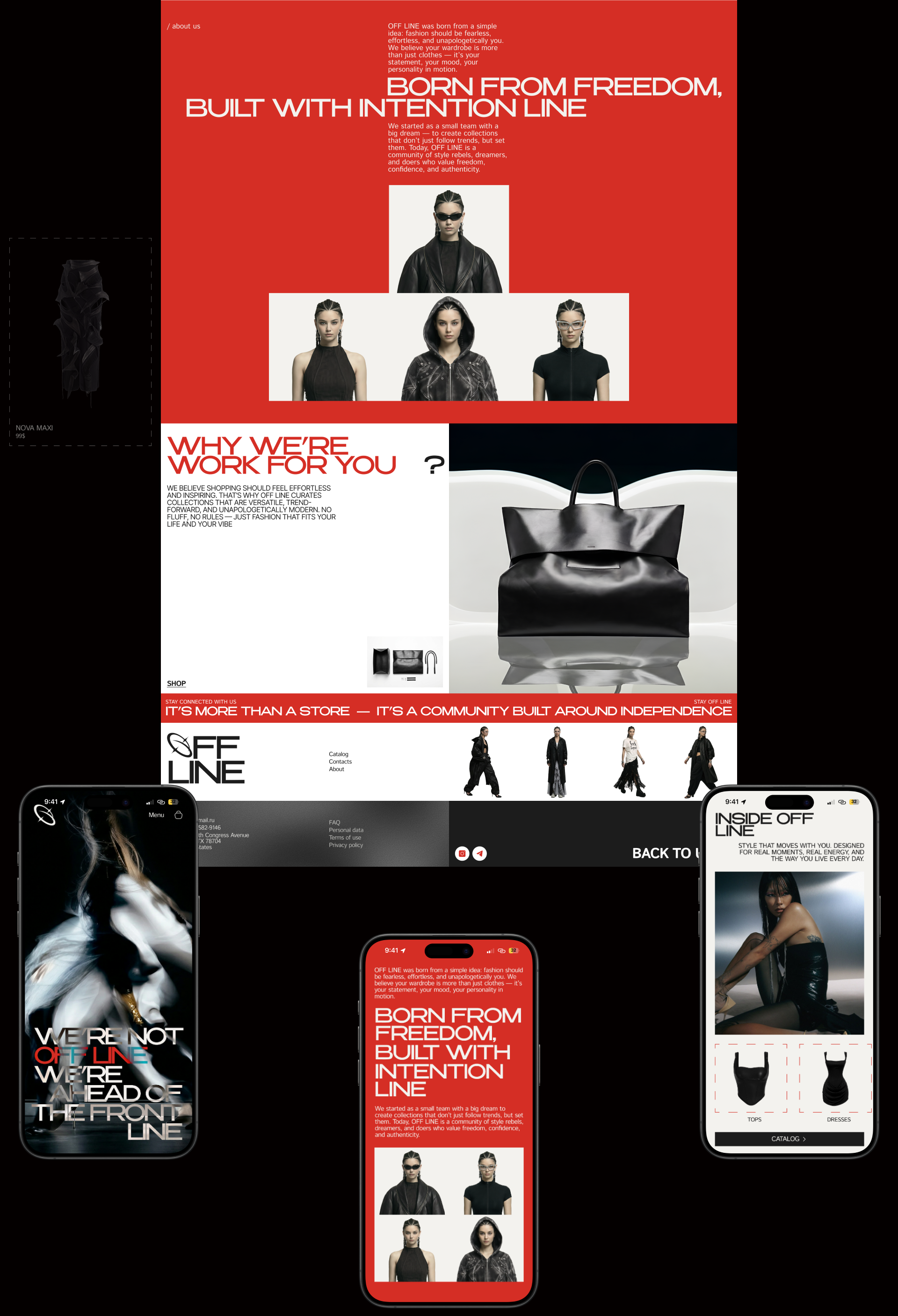 OFFLINE | e-commerce website | online-store — Изображение №4 — Интерфейсы на Dprofile