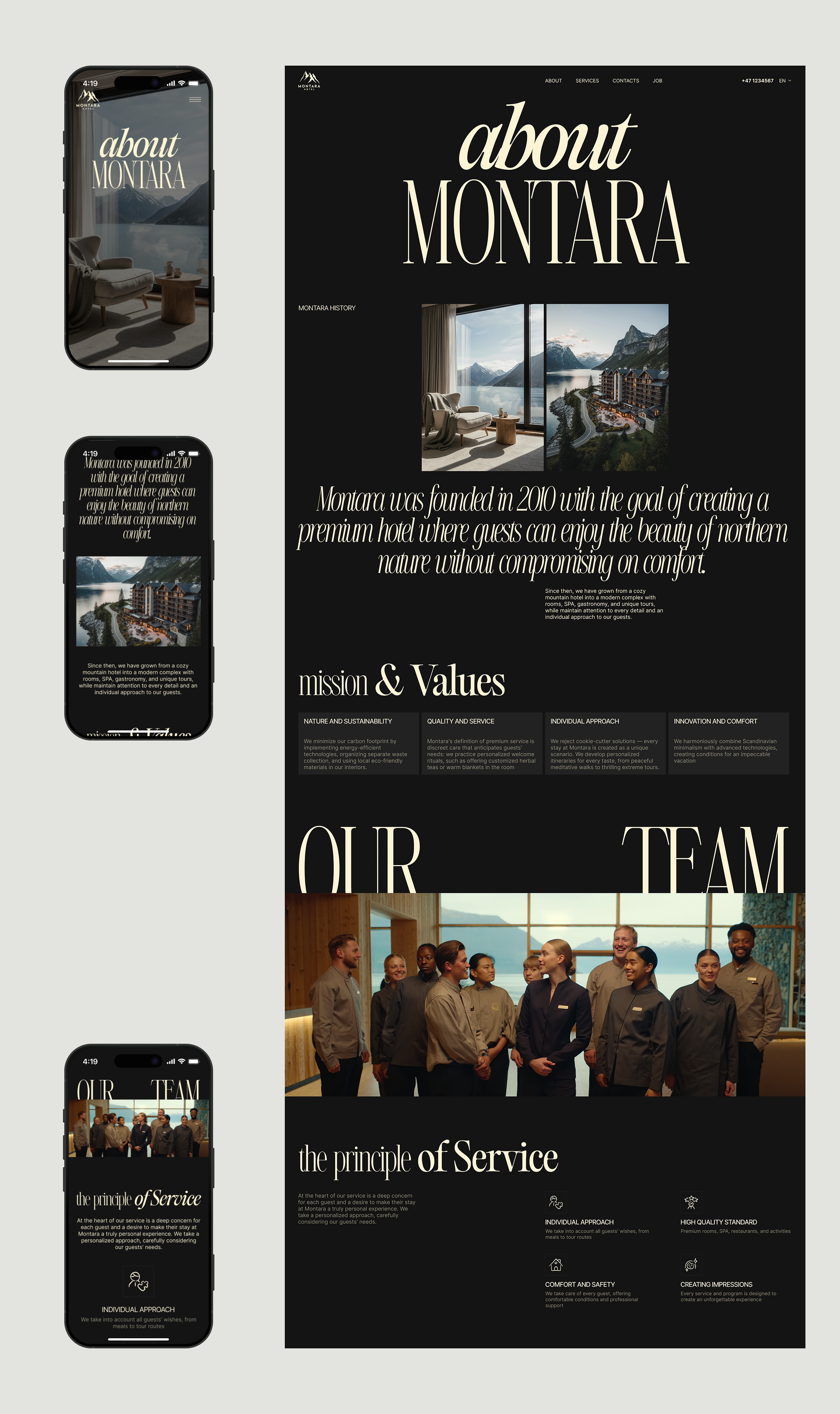 MONTARA HOTEL | UI UX design — Изображение №13 — Интерфейсы, Брендинг на Dprofile