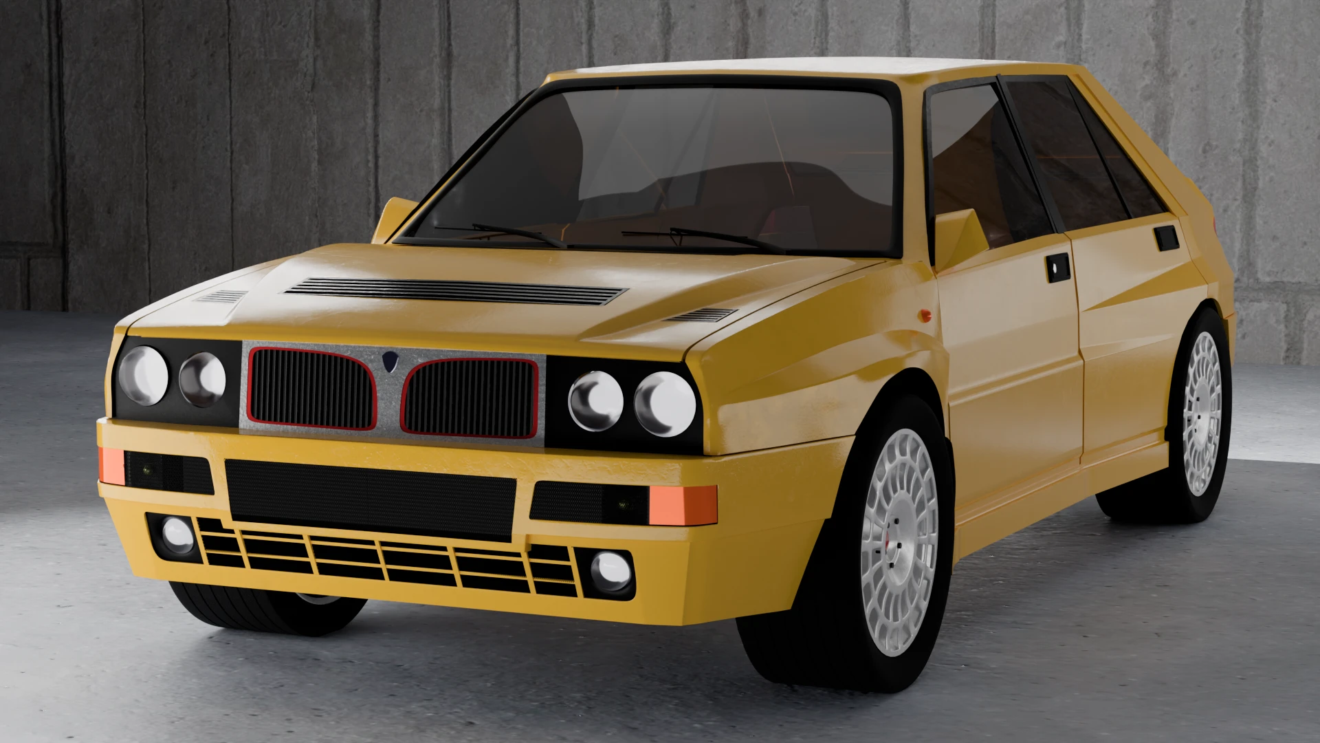 Lancia Delta HF Integrale | 3D Визуализация автомобиля — Изображение №2 — Иллюстрация, 3D на Dprofile