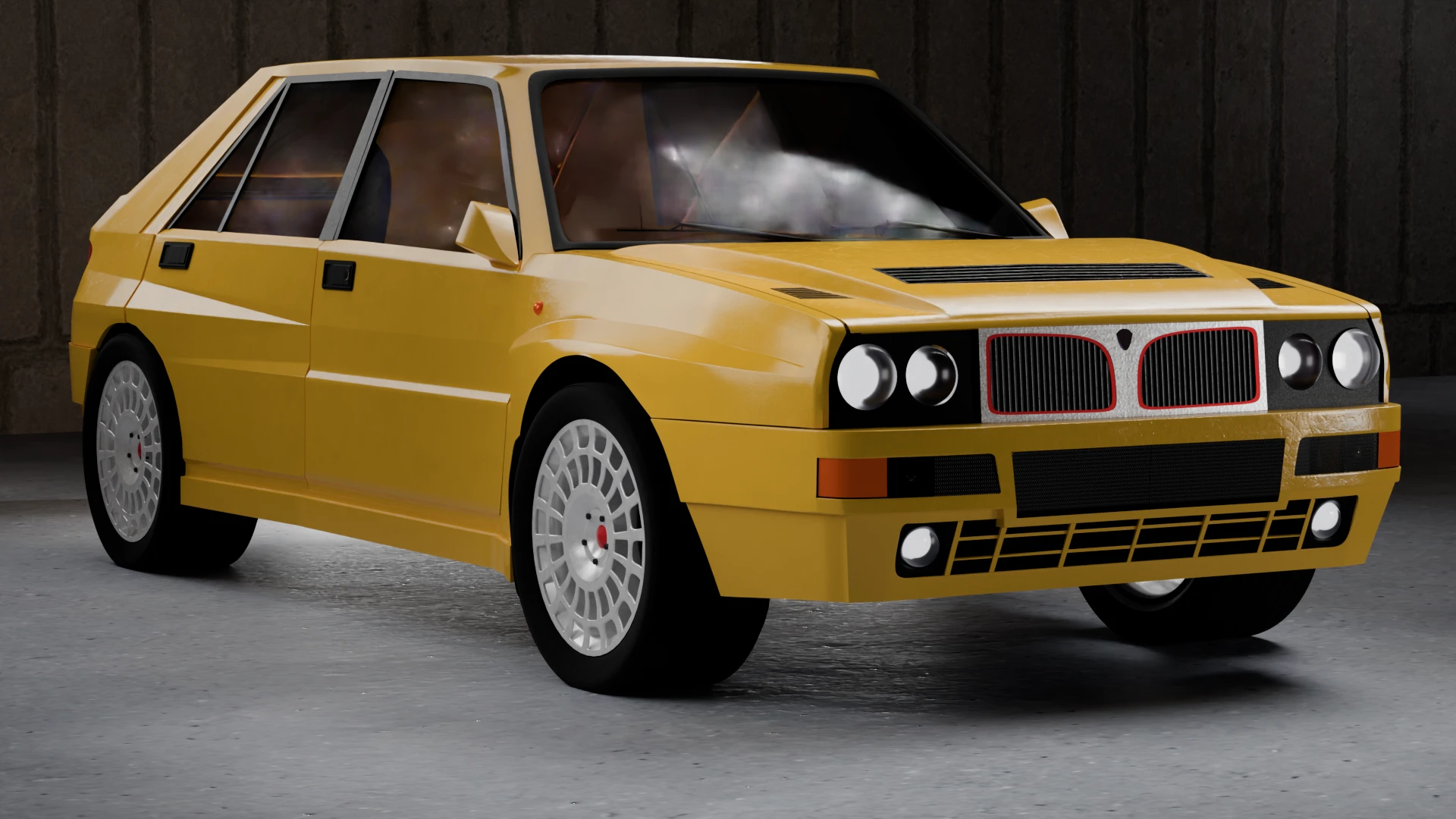 Lancia Delta HF Integrale | 3D Визуализация автомобиля — Изображение №1 — Иллюстрация, 3D на Dprofile