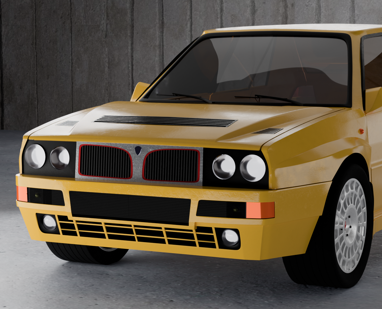 Lancia Delta HF Integrale | 3D Визуализация автомобиля — 3D, Иллюстрация на Dprofile