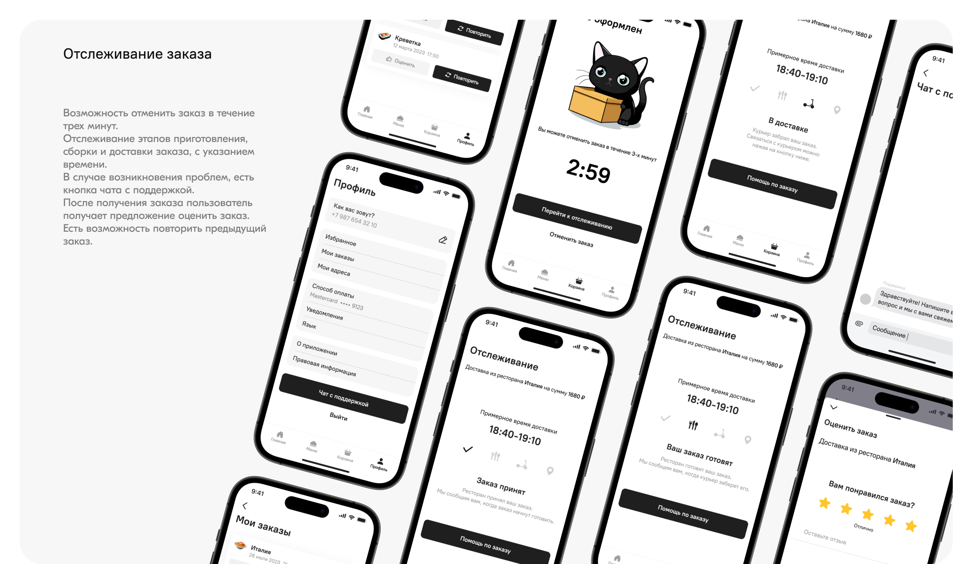 Food Delivery App | Доставка готовой еды — Изображение №13 — Интерфейсы на Dprofile