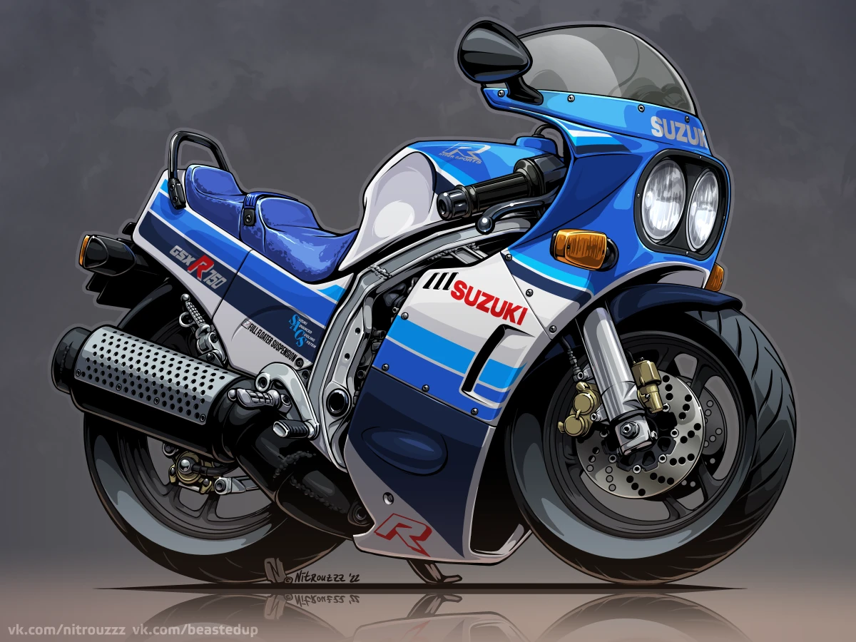 Профиль Andrey Pridybailo Suzuki GSX R750/R750R — Изображение №1 — Иллюстрация на Dprofile