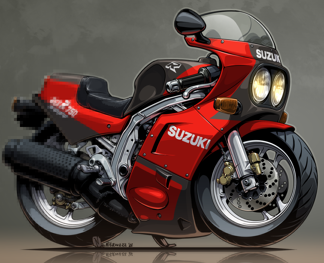 Профиль Andrey Pridybailo Suzuki GSX R750/R750R — Иллюстрация на Dprofile