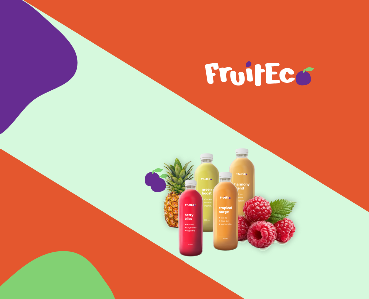 Лендинг Соки FruitEco — Интерфейсы, Архитектура на Dprofile