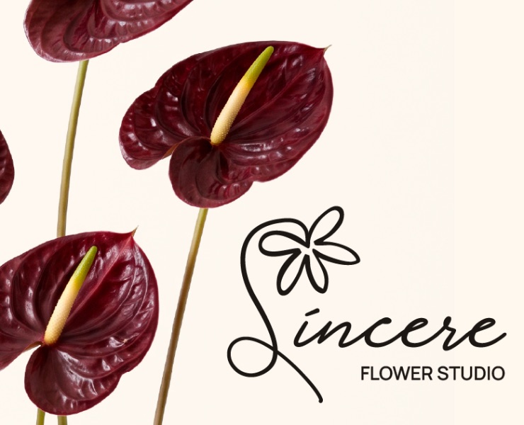 Sincere - Айдентика цветочной студии — Брендинг на Dprofile