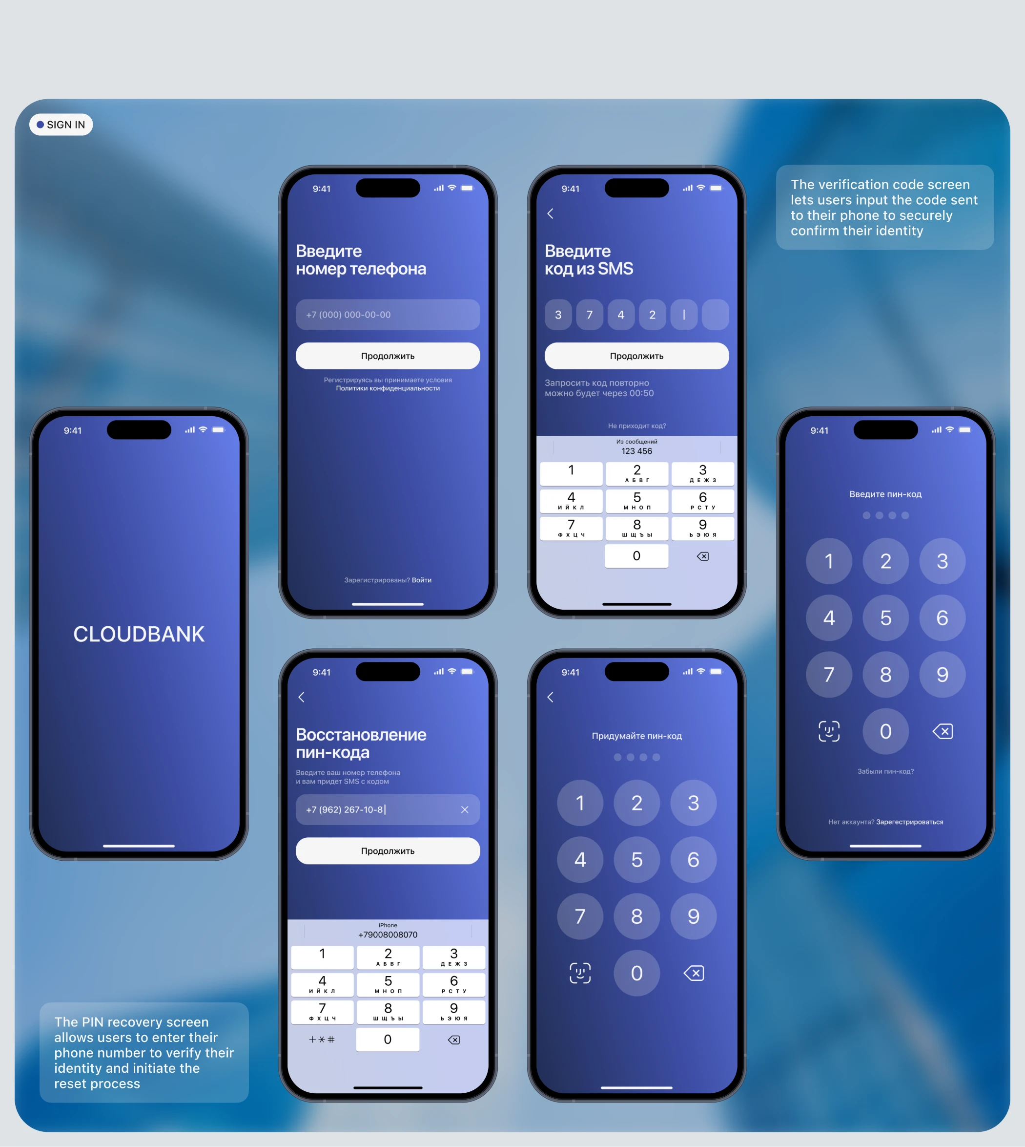 CLOUDBANK | MOBILE APP DESIGN — Изображение №8 — Интерфейсы на Dprofile