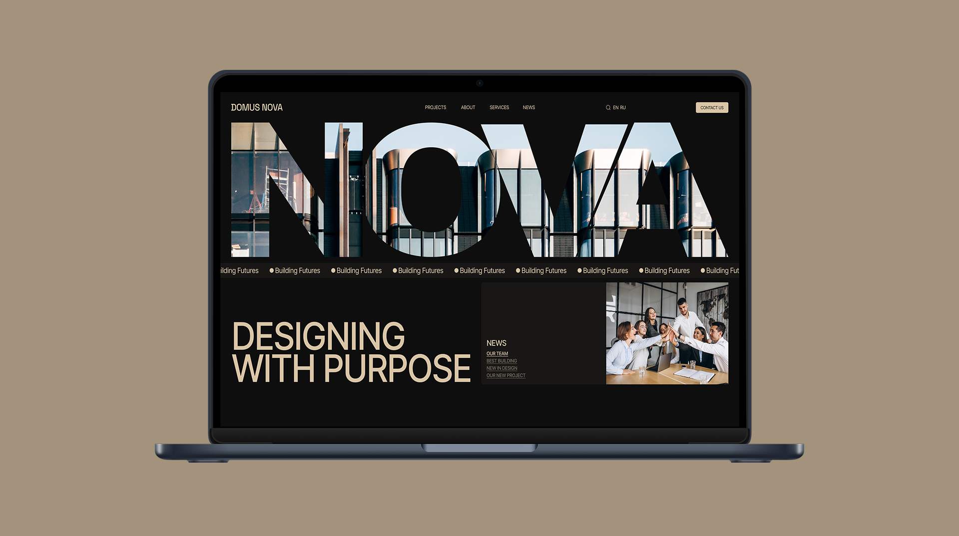 DOMUS NOVA | Corporate Web-site — Изображение №3 — Интерфейсы на Dprofile