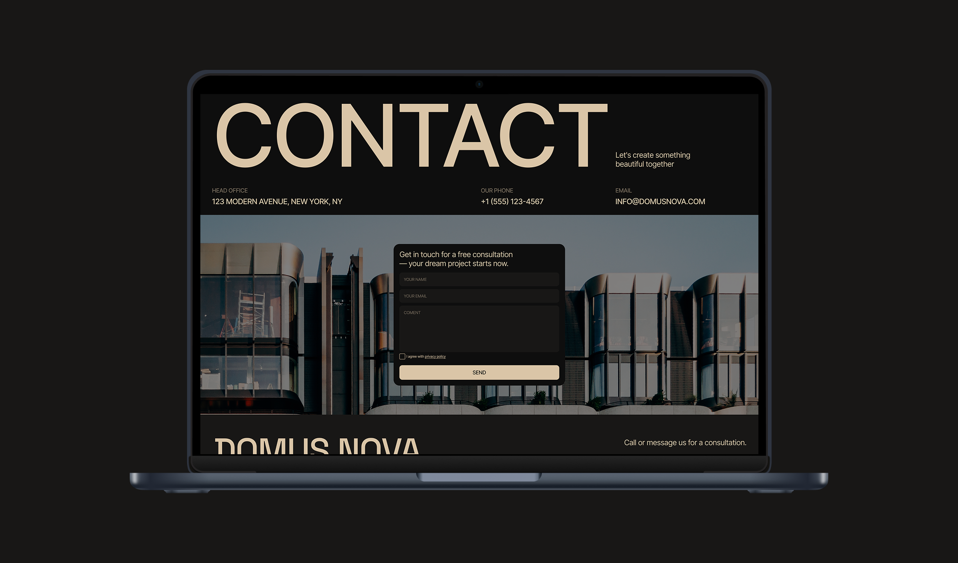 DOMUS NOVA | Corporate Web-site — Изображение №14 — Интерфейсы на Dprofile