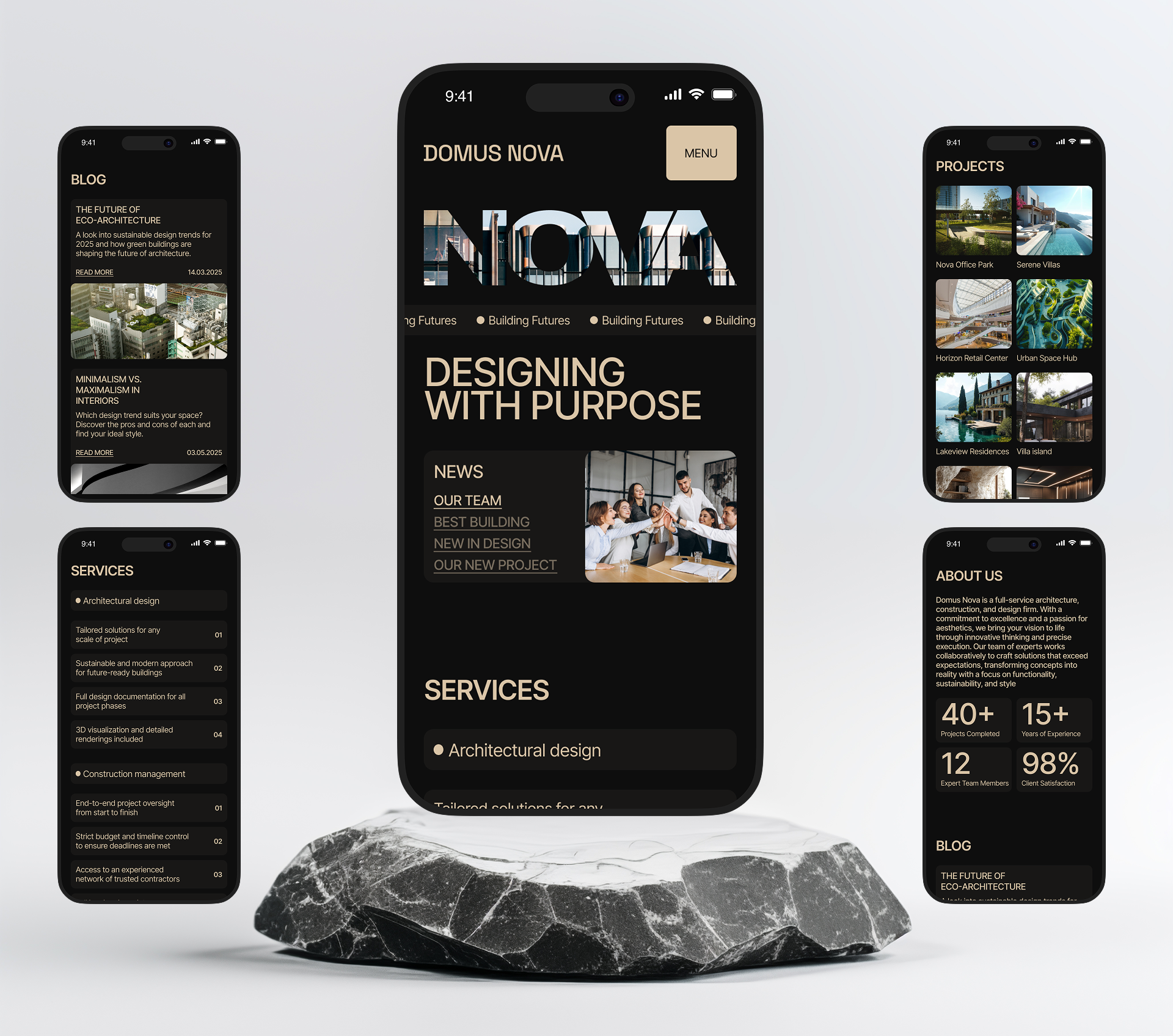 DOMUS NOVA | Corporate Web-site — Изображение №5 — Интерфейсы на Dprofile