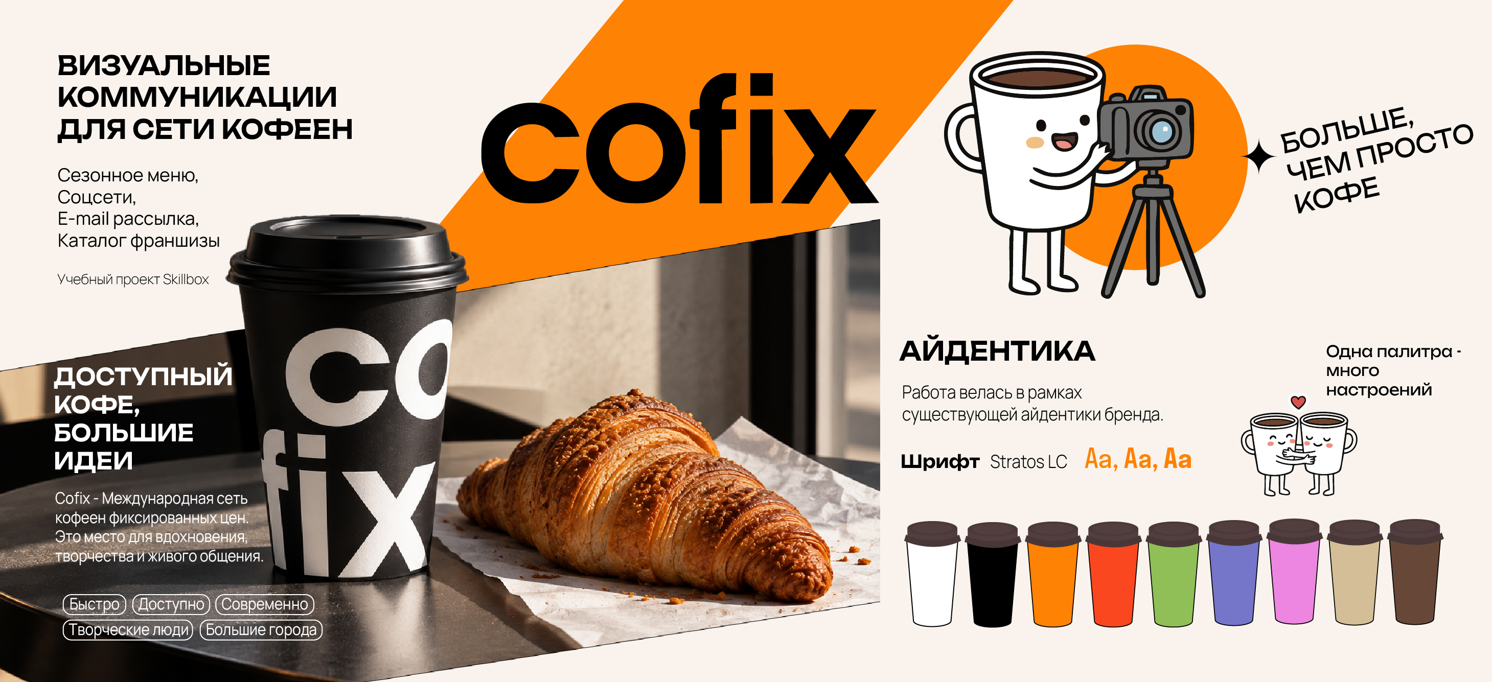 Cofix. Работа с готовой айдентикой — Изображение №1 — Брендинг, Графика на Dprofile