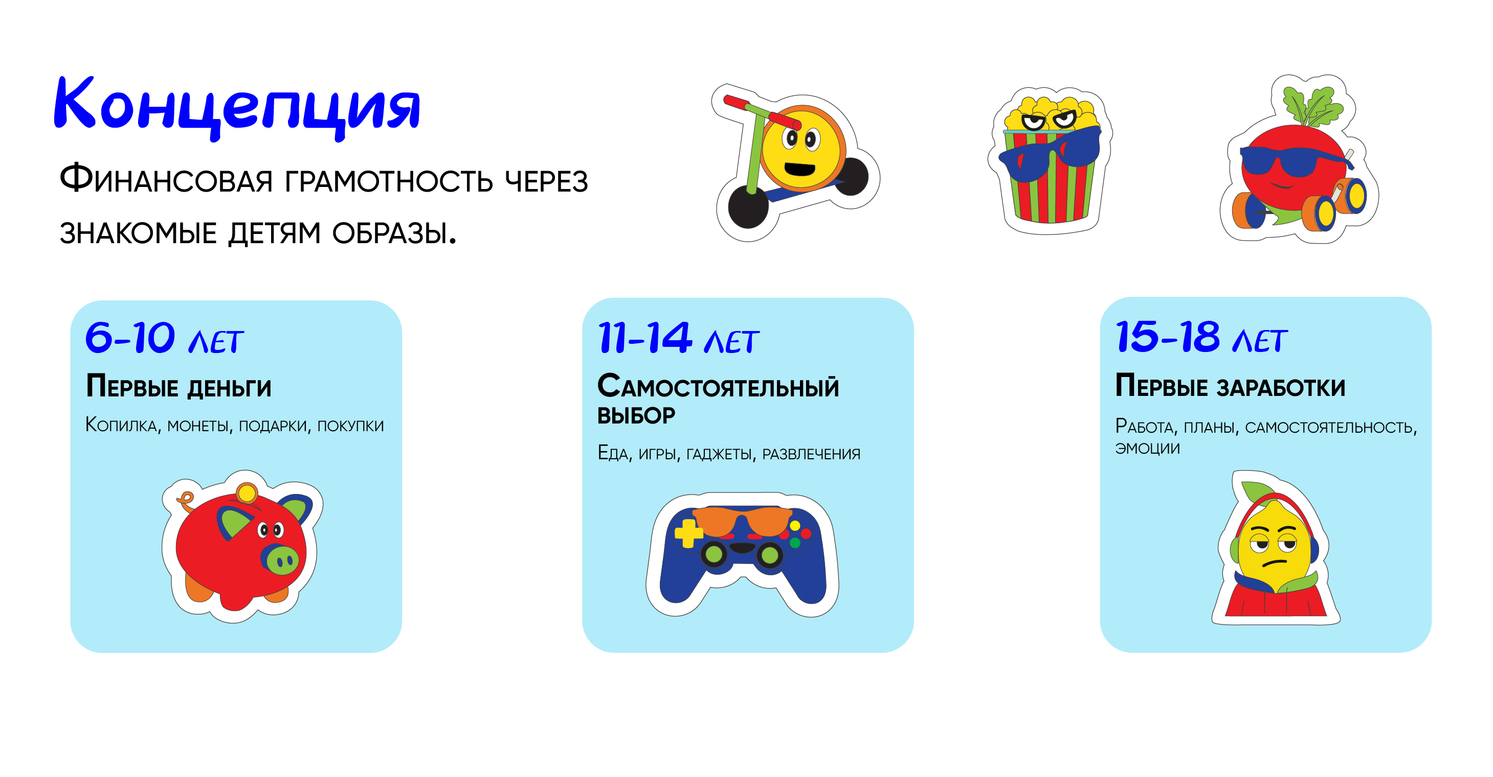 Стикерпак ВТБ. Конкурс ВТБ - Skillbox — Изображение №3 — Графика, Нейро на Dprofile