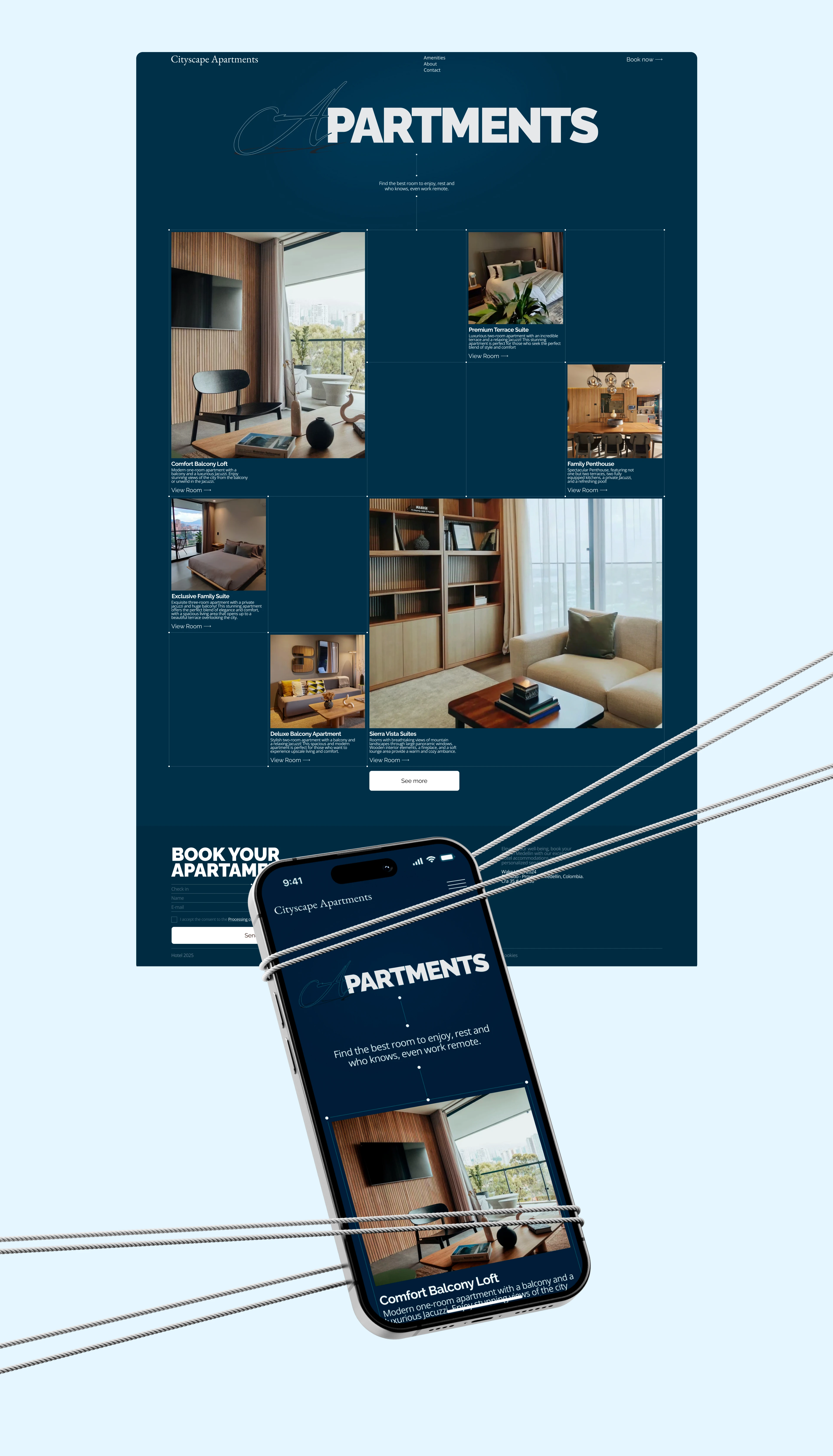 Cityscape Apartments | Corporate Website — Изображение №7 — Интерфейсы на Dprofile