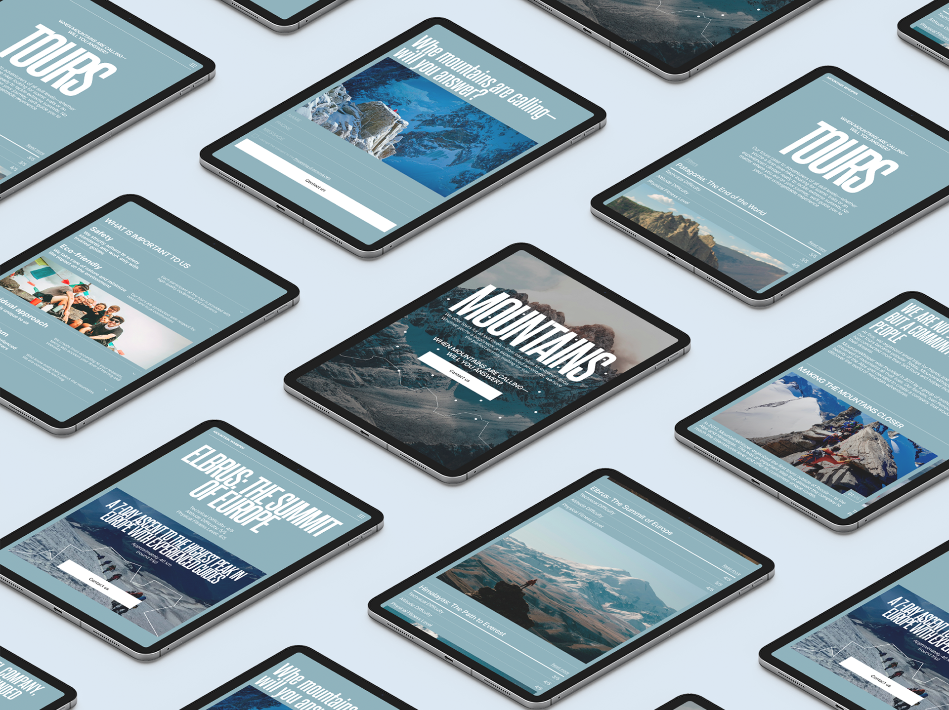 MOUNTAIN WHISPER | Corporate Website — Изображение №8 — Интерфейсы на Dprofile