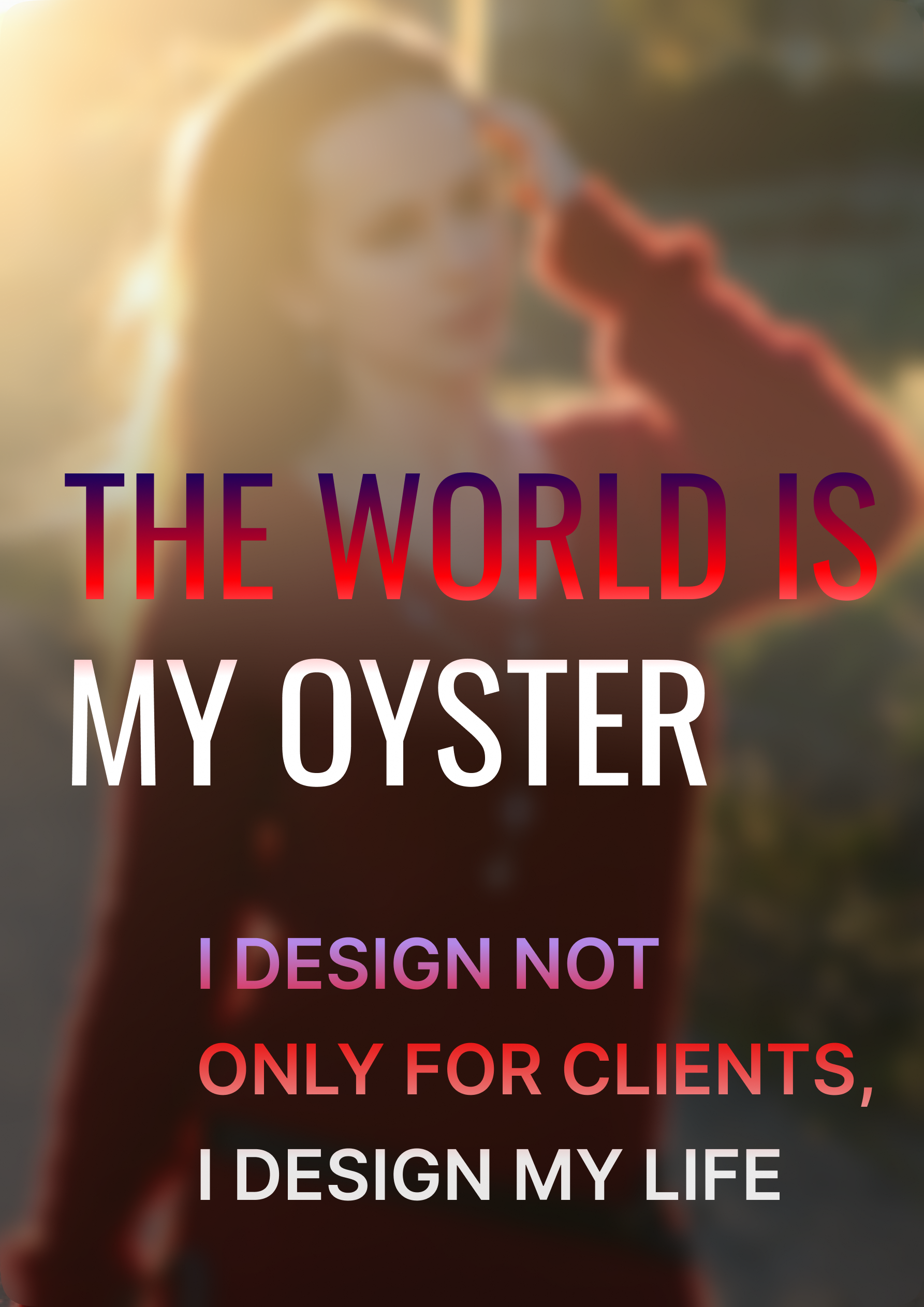 "FOCUS ON MY LIFE" серия постеров — Изображение №2 — Графика на Dprofile