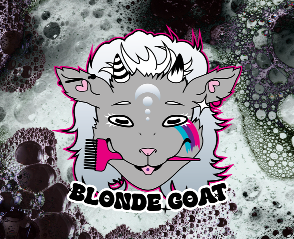 Blonde Goat. Брендинг для колориста — Брендинг, Иллюстрация на Dprofile