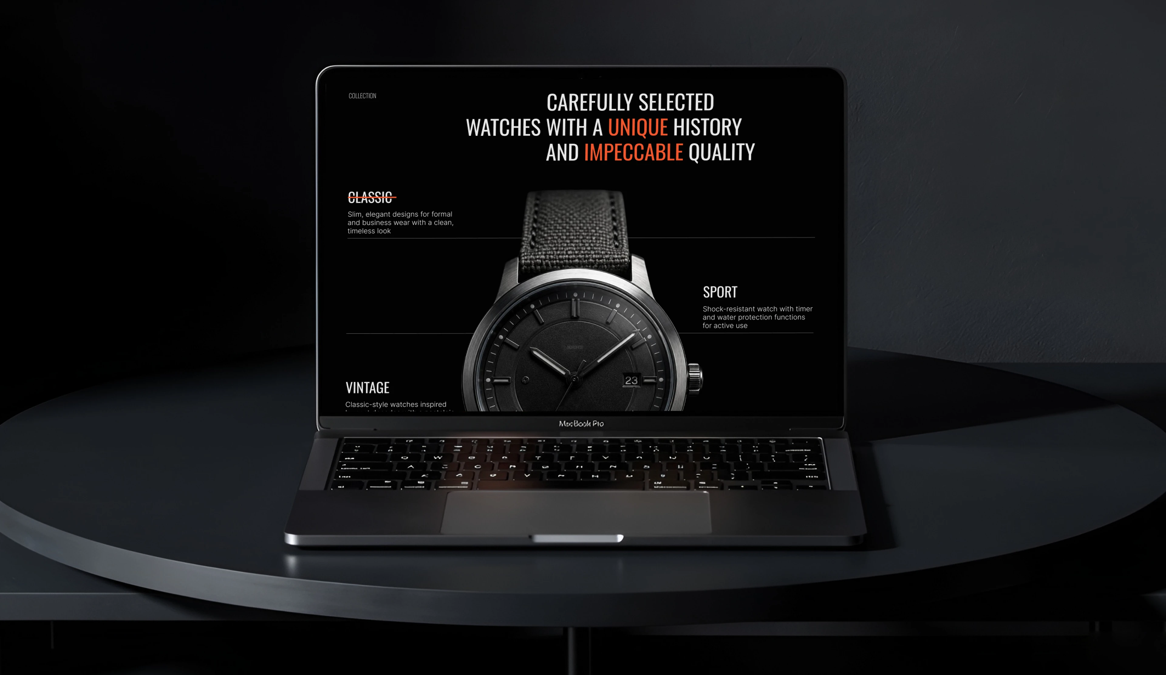 NORDHOR — Luxury Watch E-commerce Experience — Изображение №7 — Интерфейсы на Dprofile
