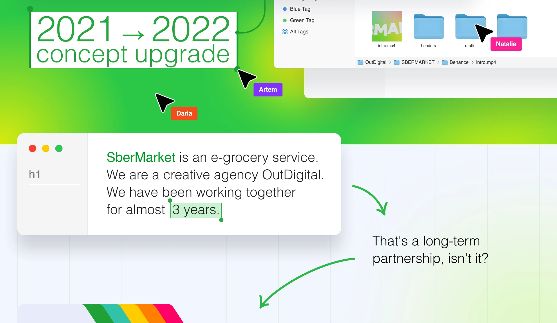 Out Digital x SberMarket visual upgrade — Изображение №2 — Иллюстрация, Графика на Dprofile