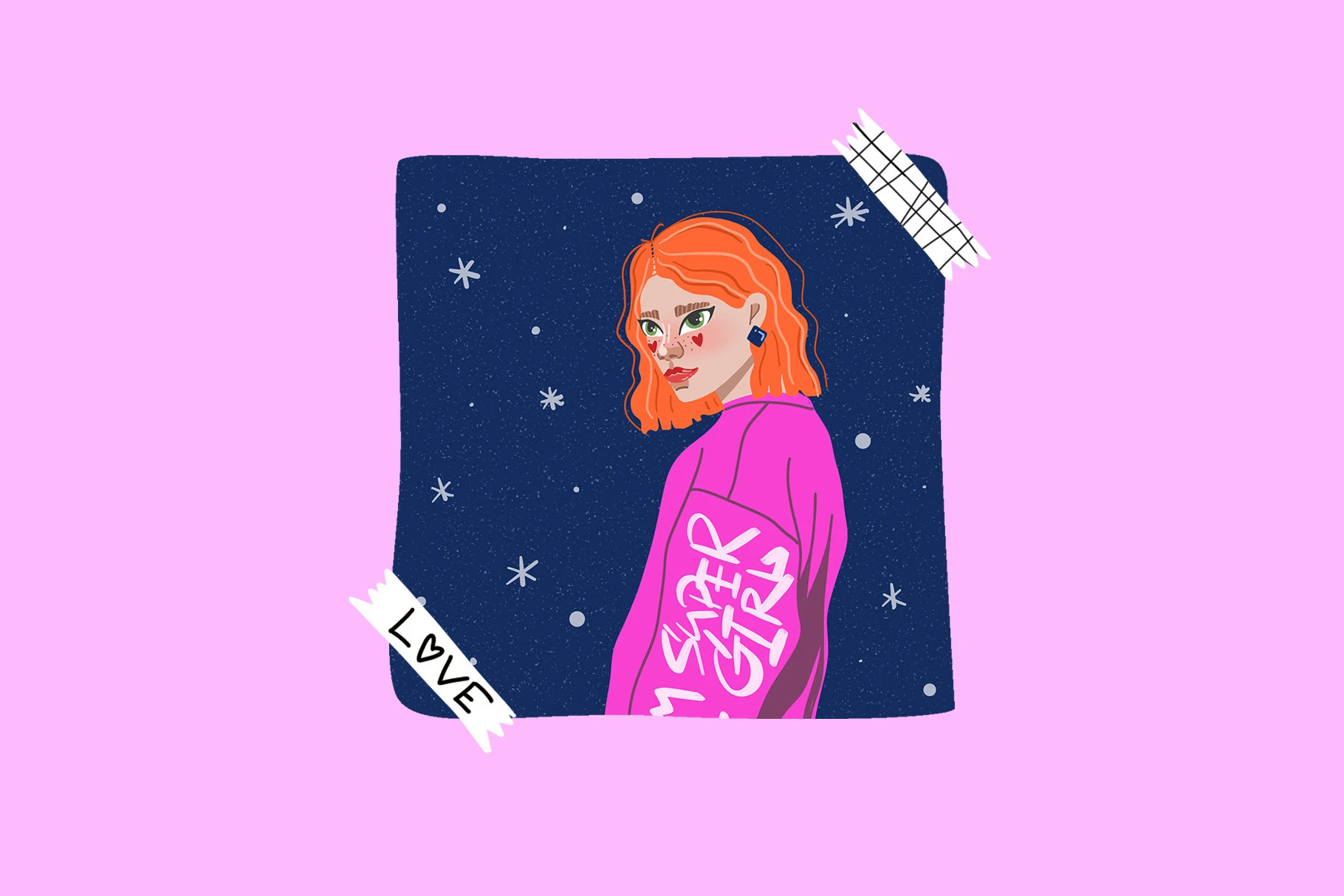 Портреты в стиле Y2K — Изображение №6 — Брендинг, Иллюстрация на Dprofile