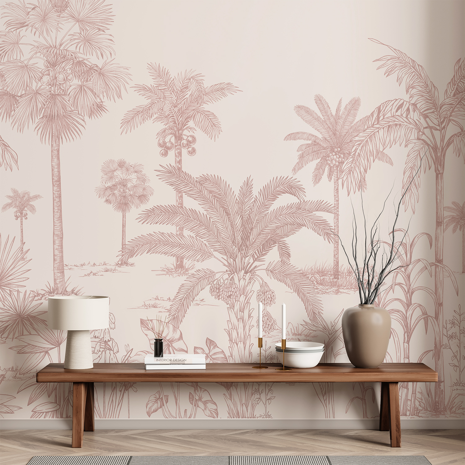 Дизайн обоев "Vintage Palmscape" — Изображение №3 — Иллюстрация, Графика на Dprofile