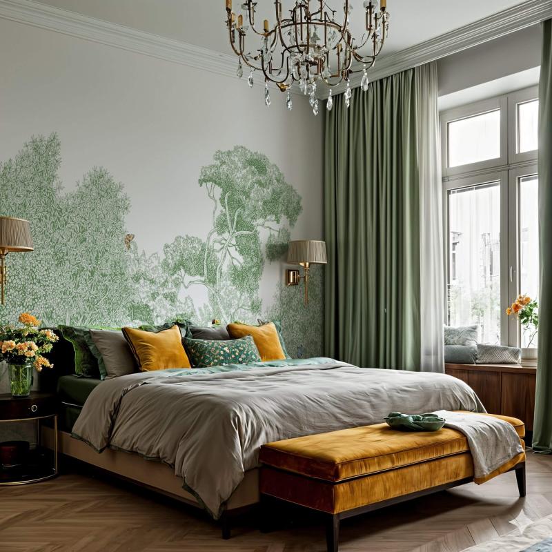 Дизайн панорамных обоев "Forêt Murmurante" — Изображение №2 — Иллюстрация, Графика на Dprofile