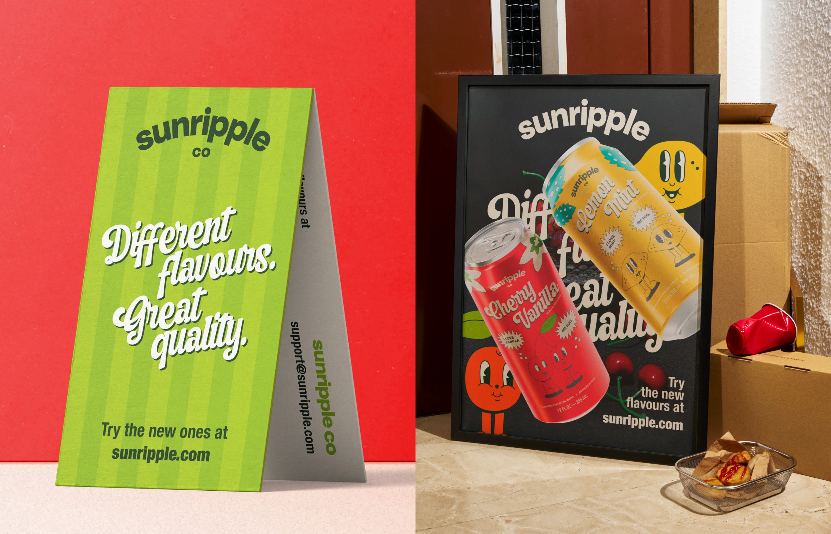 Sunripple — дизайн упаковки и айдентика напитка — Изображение №9 — Брендинг, Иллюстрация на Dprofile
