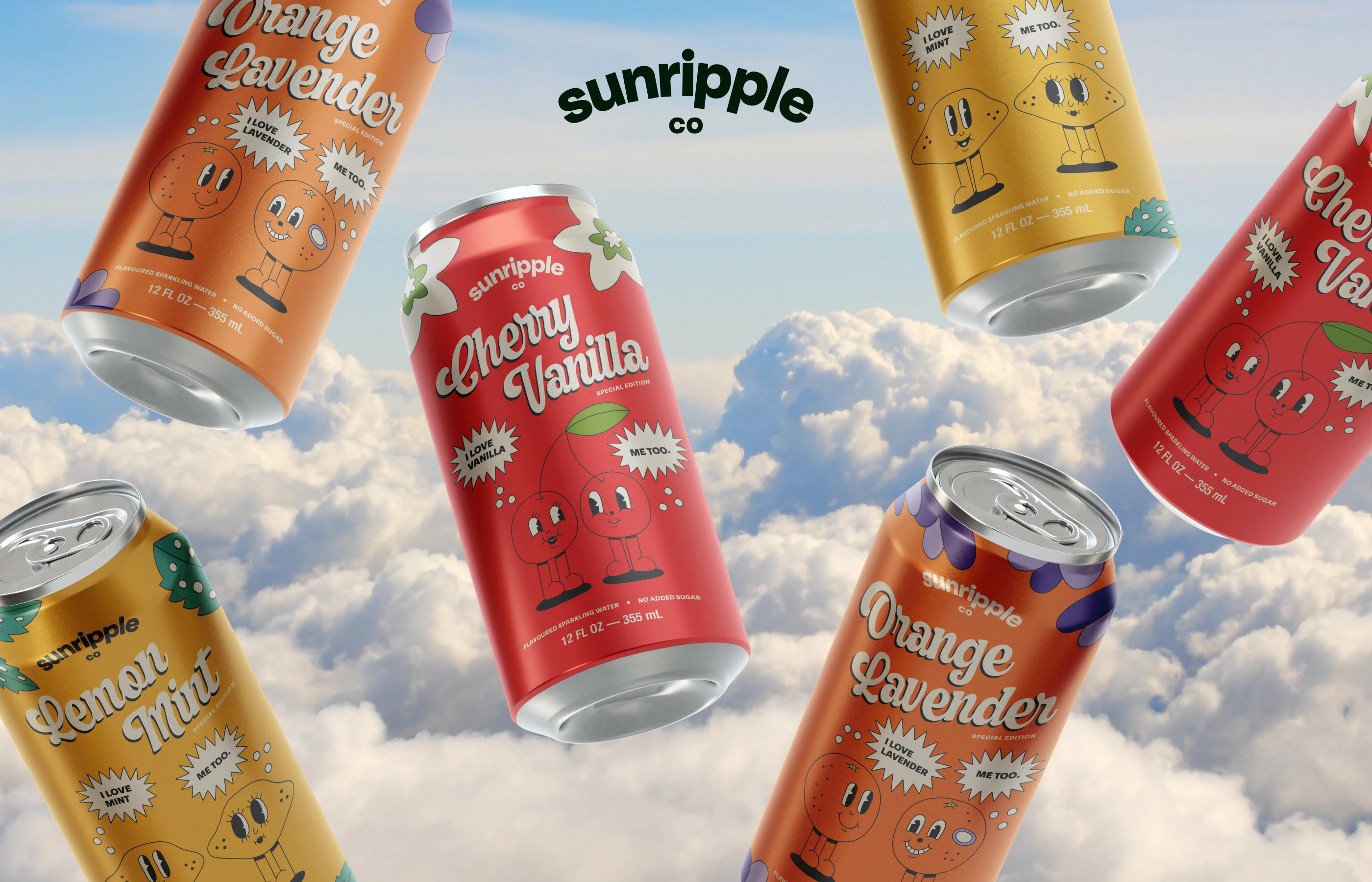 Sunripple — дизайн упаковки и айдентика напитка — Изображение №1 — Брендинг, Иллюстрация на Dprofile