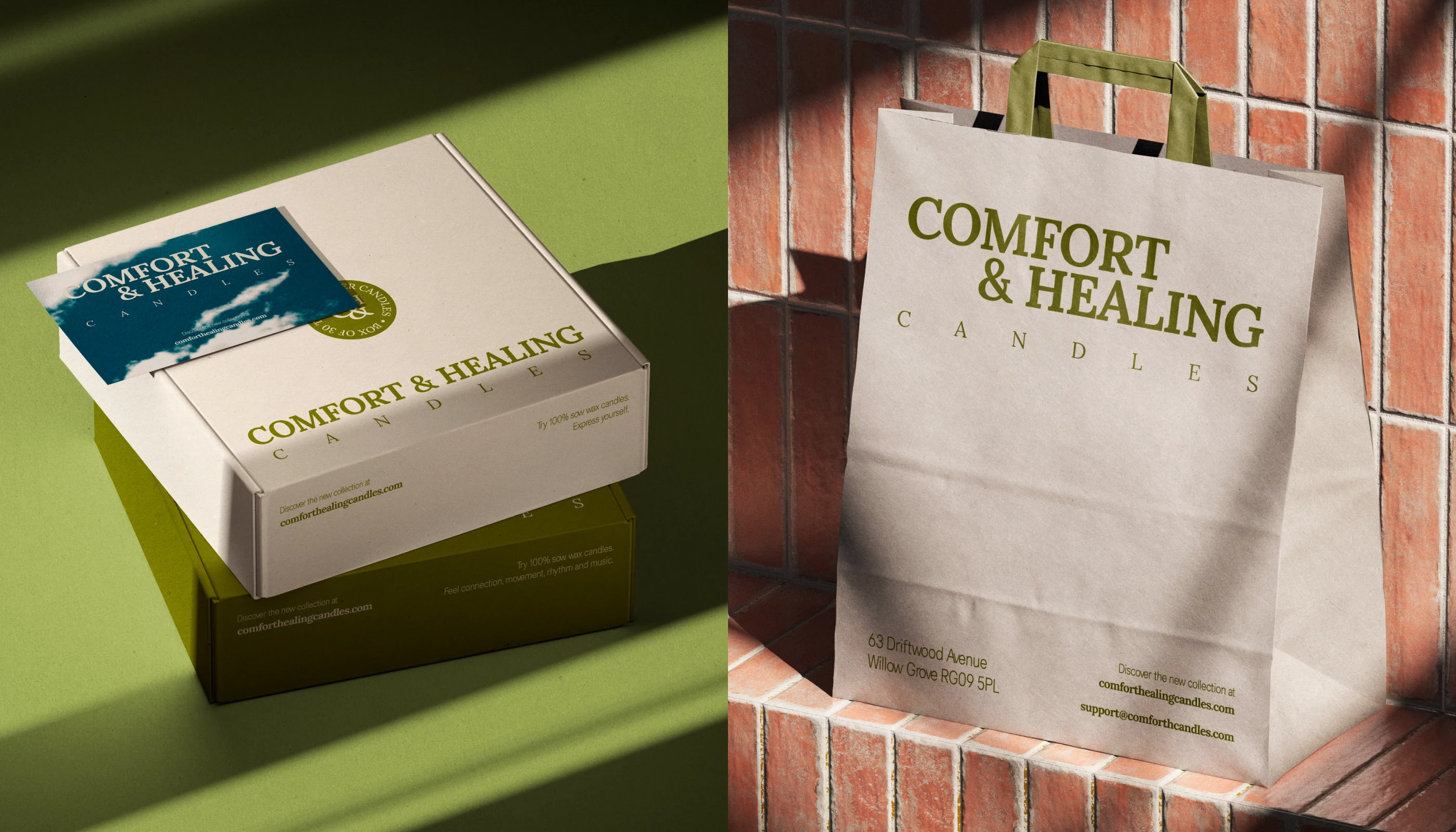 Comfort & Healing — брендинг и упаковка свечей — Изображение №11 — Брендинг на Dprofile