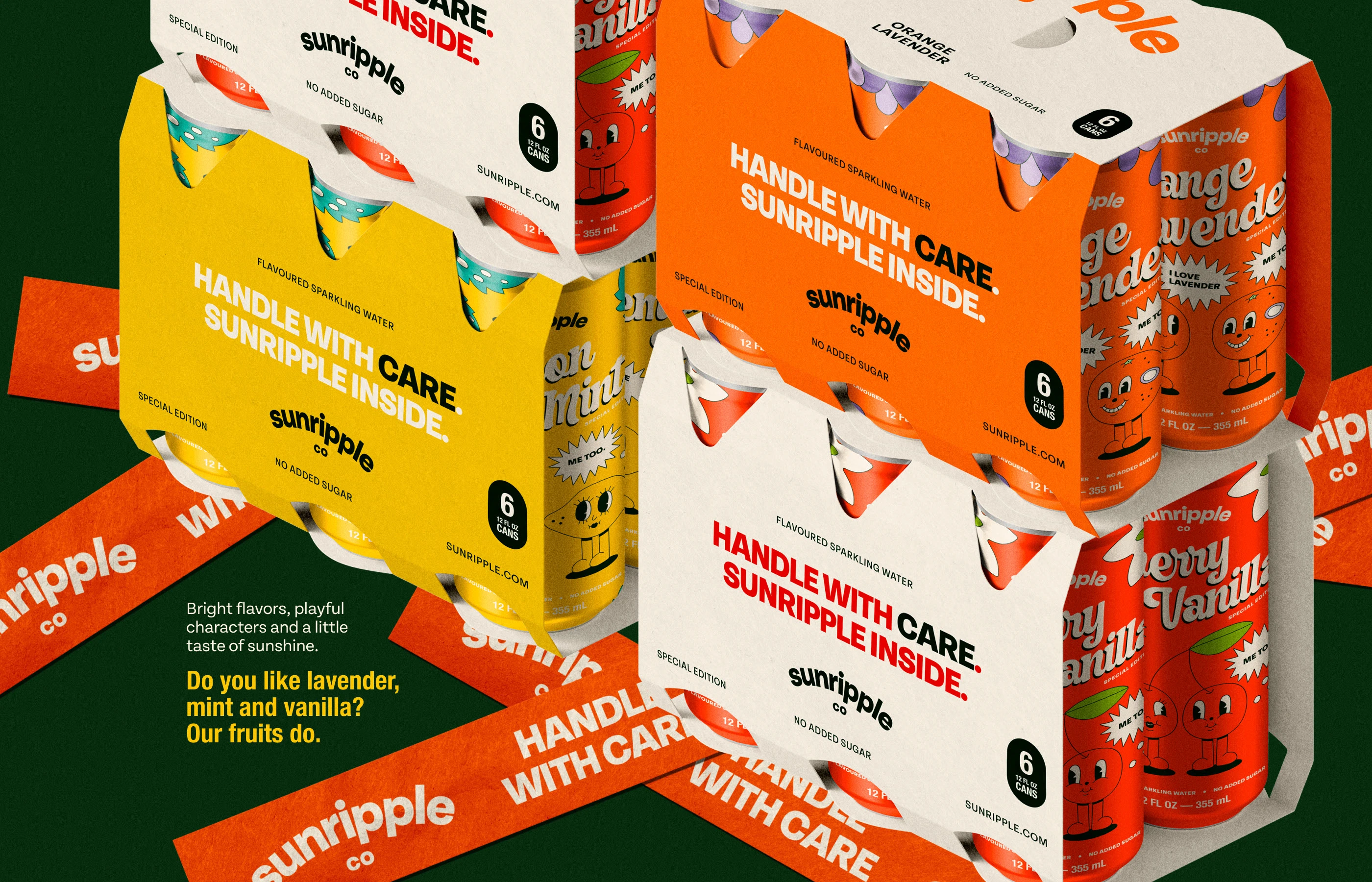 Sunripple — дизайн упаковки и айдентика напитка — Изображение №15 — Брендинг, Иллюстрация на Dprofile