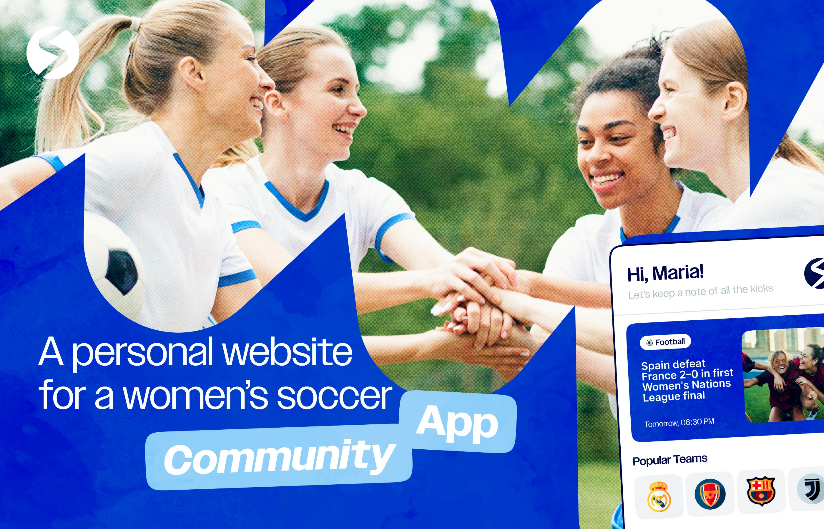 FanForce — веб-сайт для платформы женского футбола — Изображение №1 — Интерфейсы на Dprofile