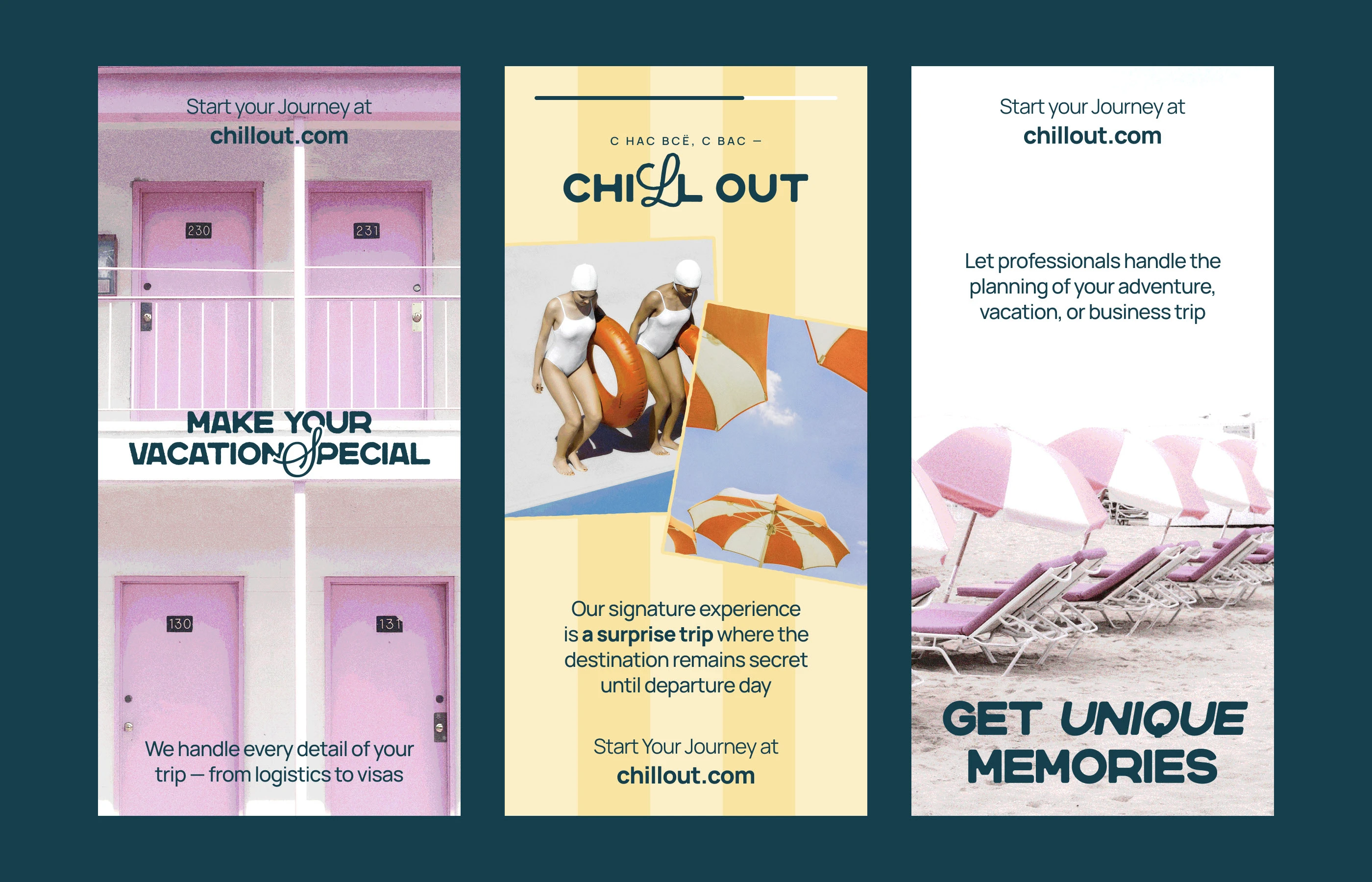 Chill Out — Айдентика для агенства путешествий — Изображение №10 — Брендинг на Dprofile