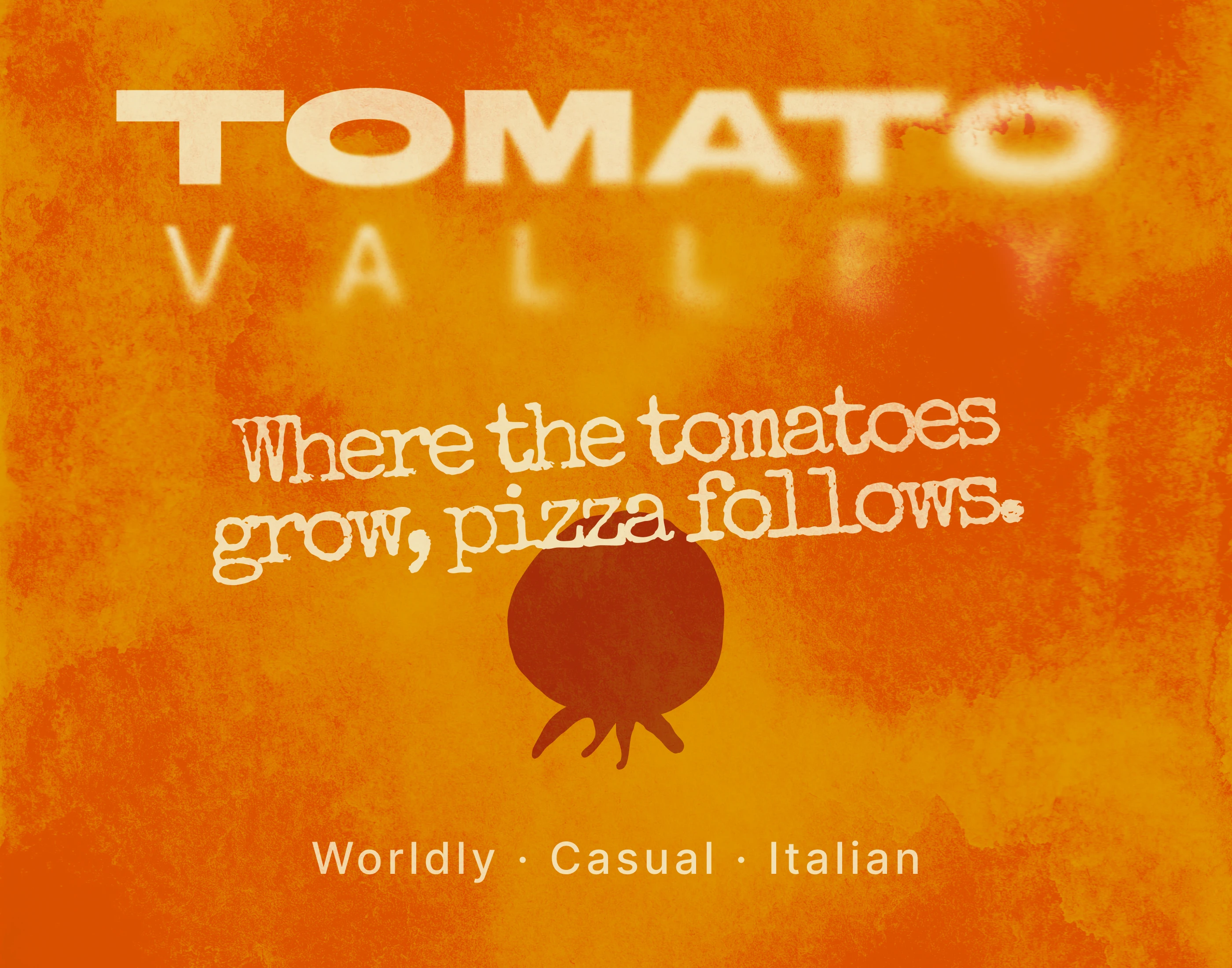 Tomato Valley / Айдентика для итальянского ресторана — Изображение №1 — Брендинг, Иллюстрация на Dprofile
