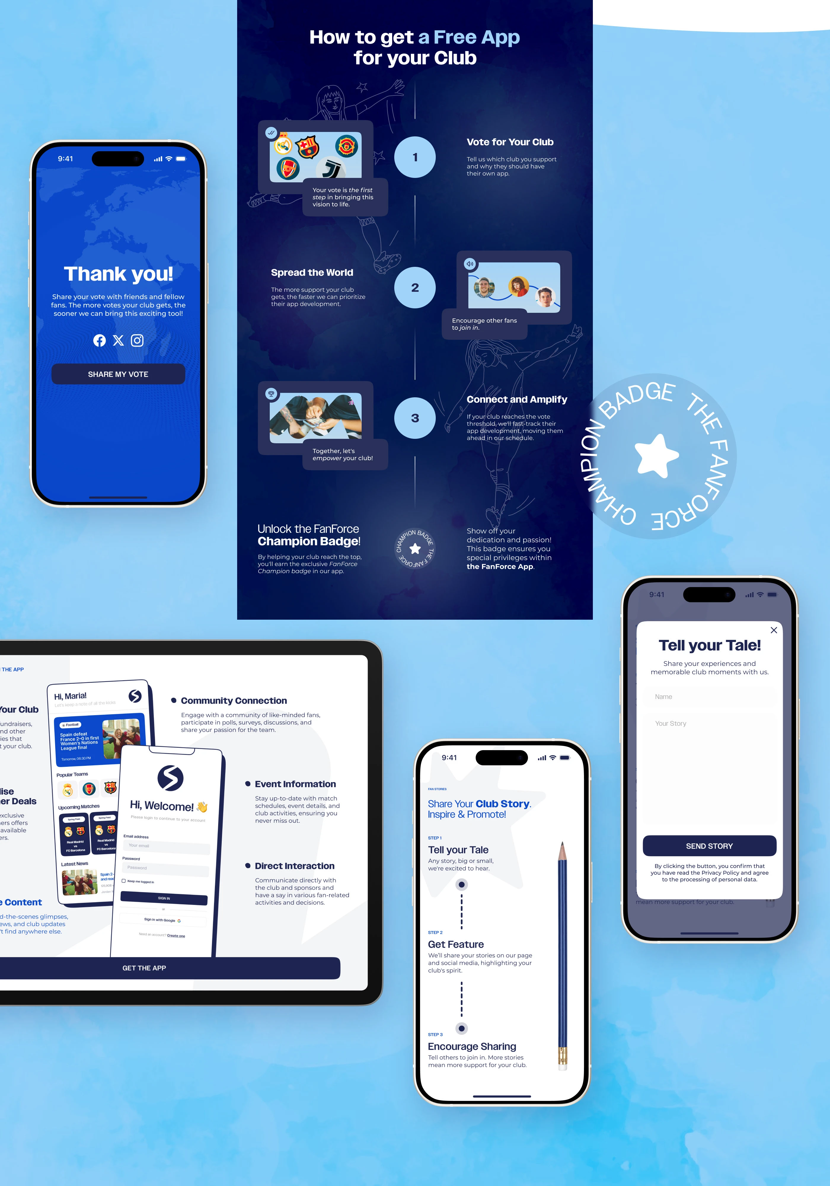 FanForce — веб-сайт для платформы женского футбола — Изображение №7 — Интерфейсы на Dprofile