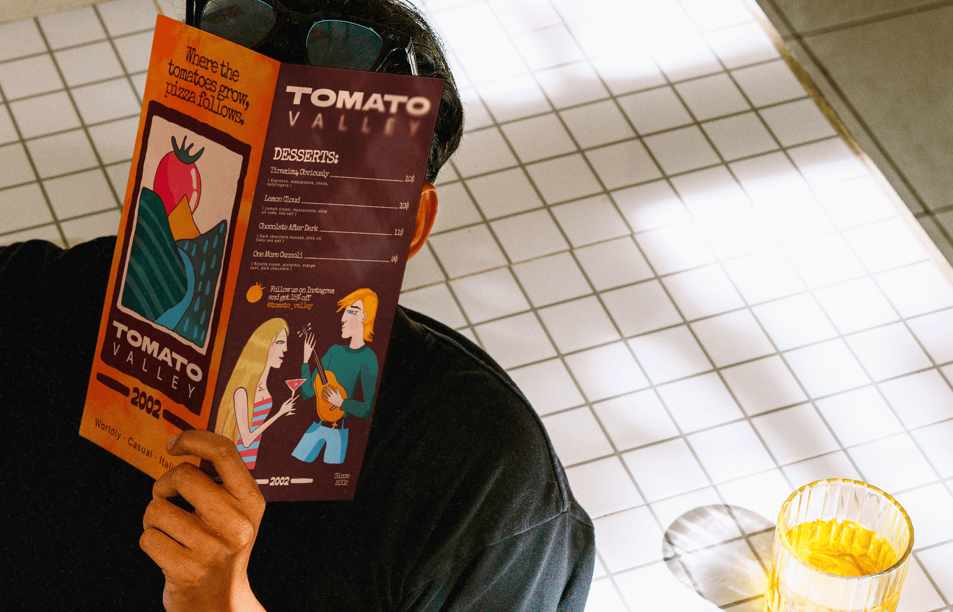 Tomato Valley / Айдентика для итальянского ресторана — Изображение №12 — Брендинг, Иллюстрация на Dprofile