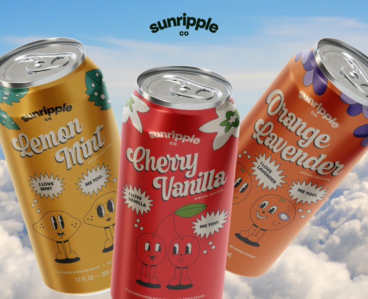 Sunripple — дизайн упаковки и айдентика напитка — Брендинг, Иллюстрация на Dprofile