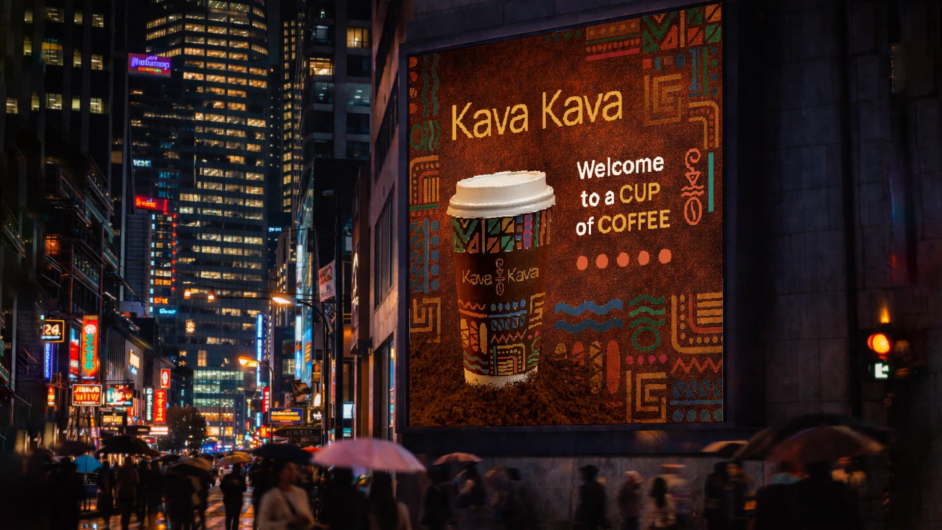"Кава-Кава" - бренд уличного кафе. — Изображение №14 — Брендинг на Dprofile