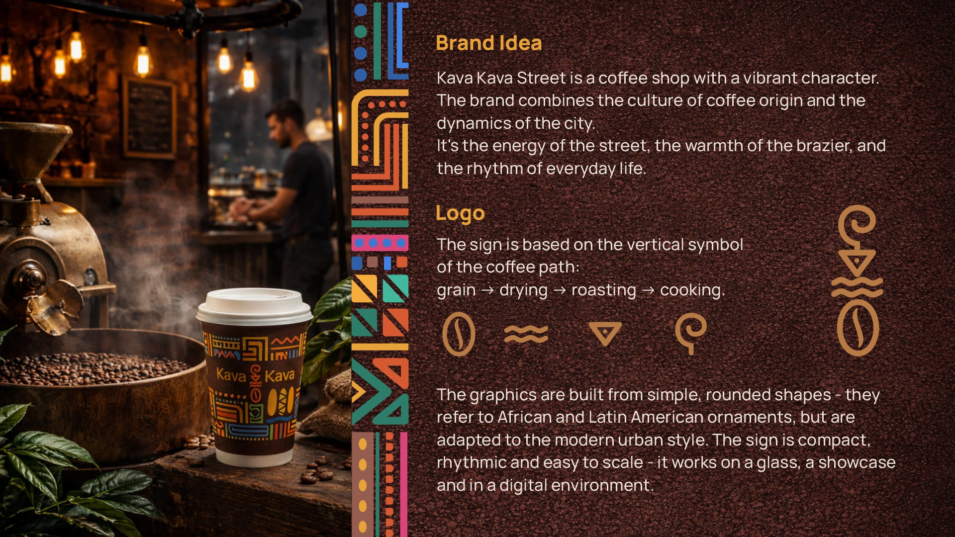 "Кава-Кава" - бренд уличного кафе. — Изображение №2 — Брендинг на Dprofile