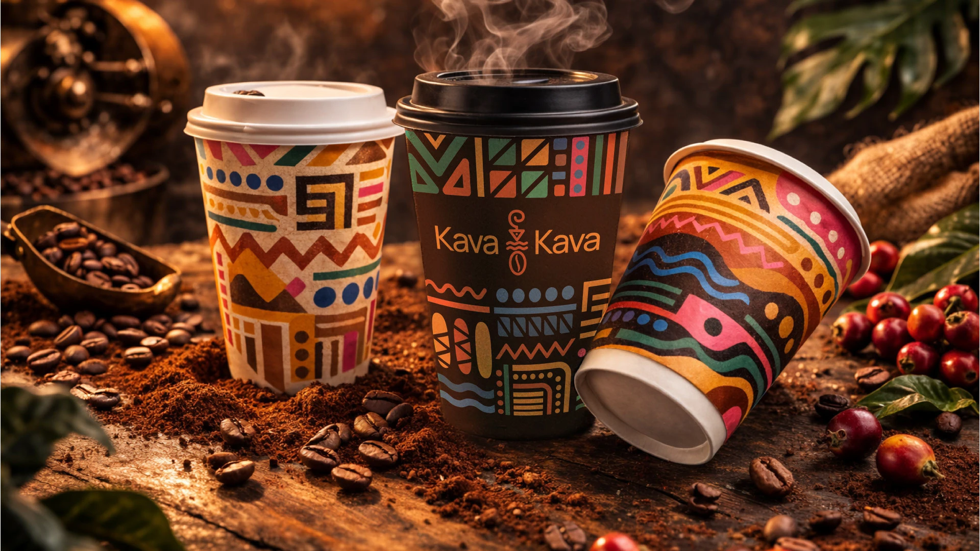 "Кава-Кава" - бренд уличного кафе. — Изображение №11 — Брендинг на Dprofile