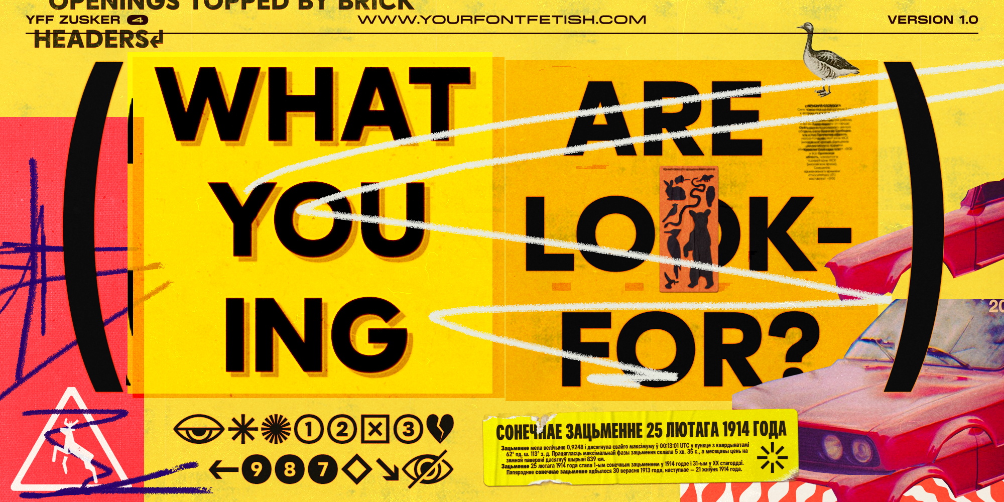 YFF Zusker Вариативный шрифт (FREE PERSONAL USE) — Изображение №5 — Графика на Dprofile