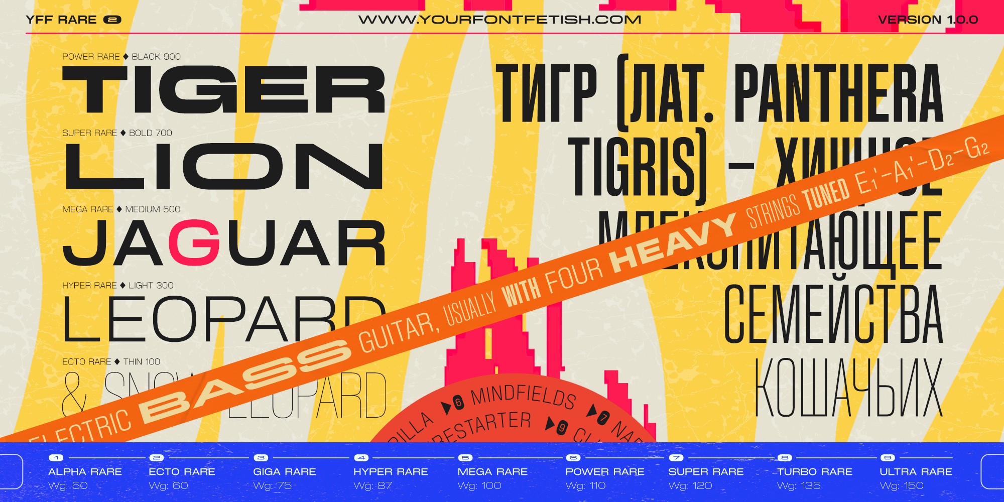 YFF RARE Вариативный шрифт (Free TRIAL) — Изображение №3 — Графика на Dprofile