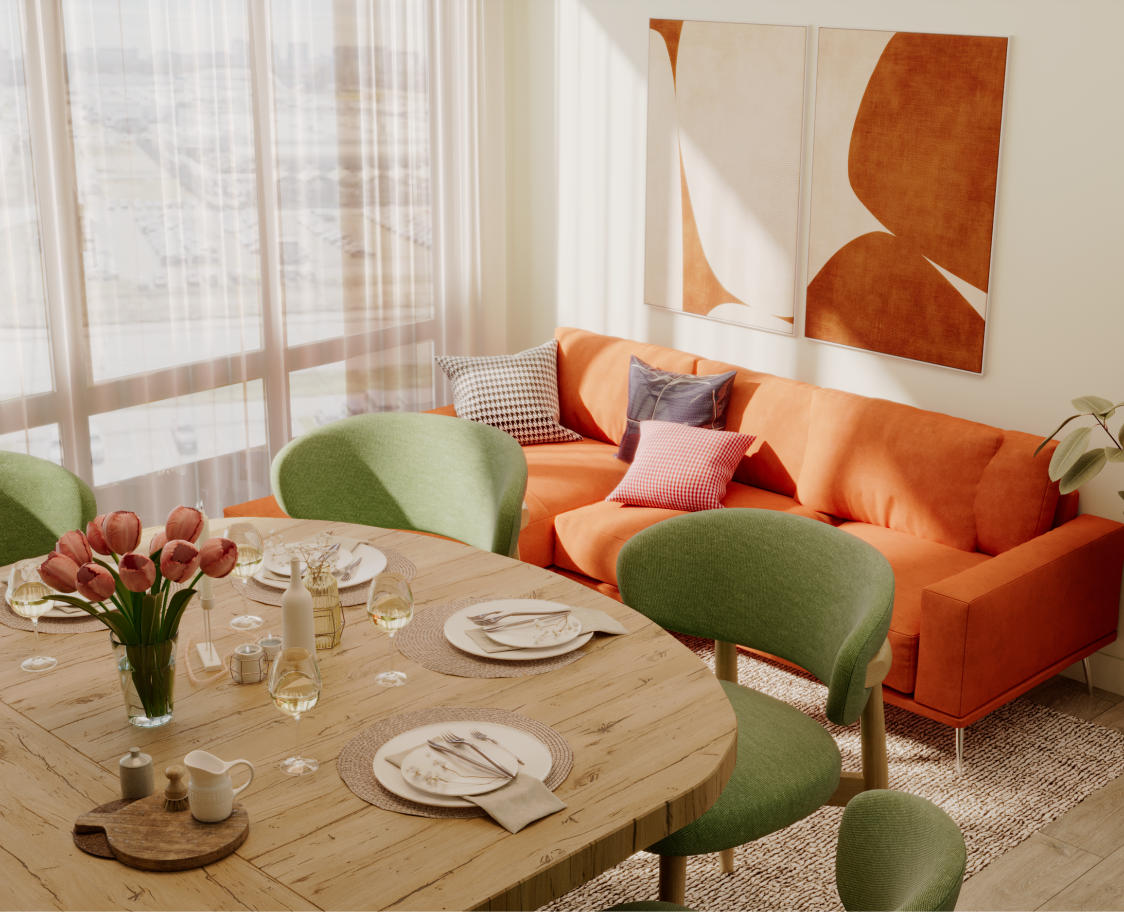 Проект визуализация 1-комн. квартиры. — 3D, Архитектура на Dprofile