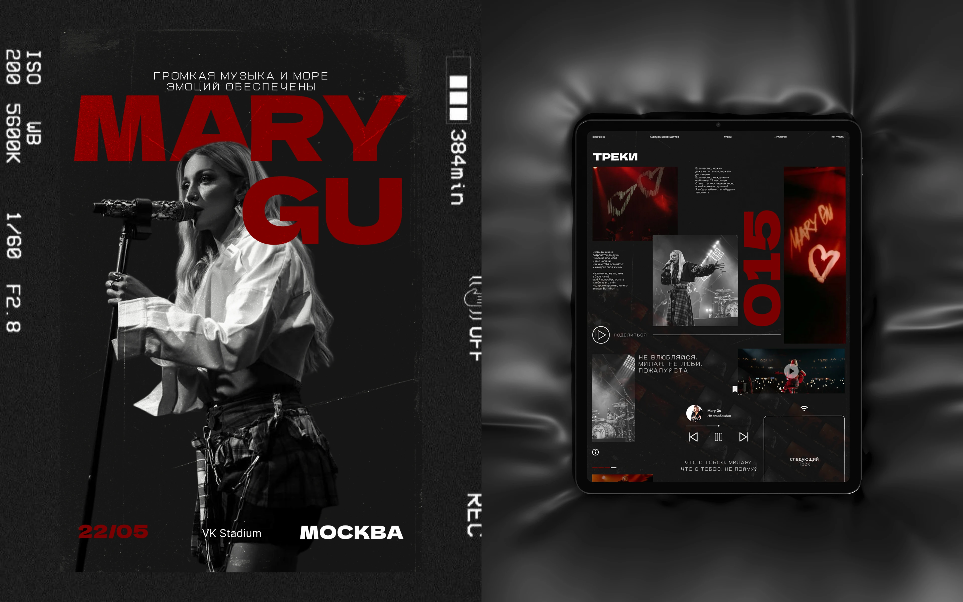 Сайт для исполнителя / лендинг — Изображение №8 — Интерфейсы на Dprofile