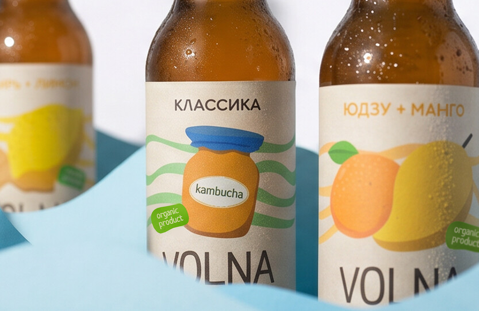 Этикетки для комбучи VOLNA — Изображение №11 — Брендинг на Dprofile