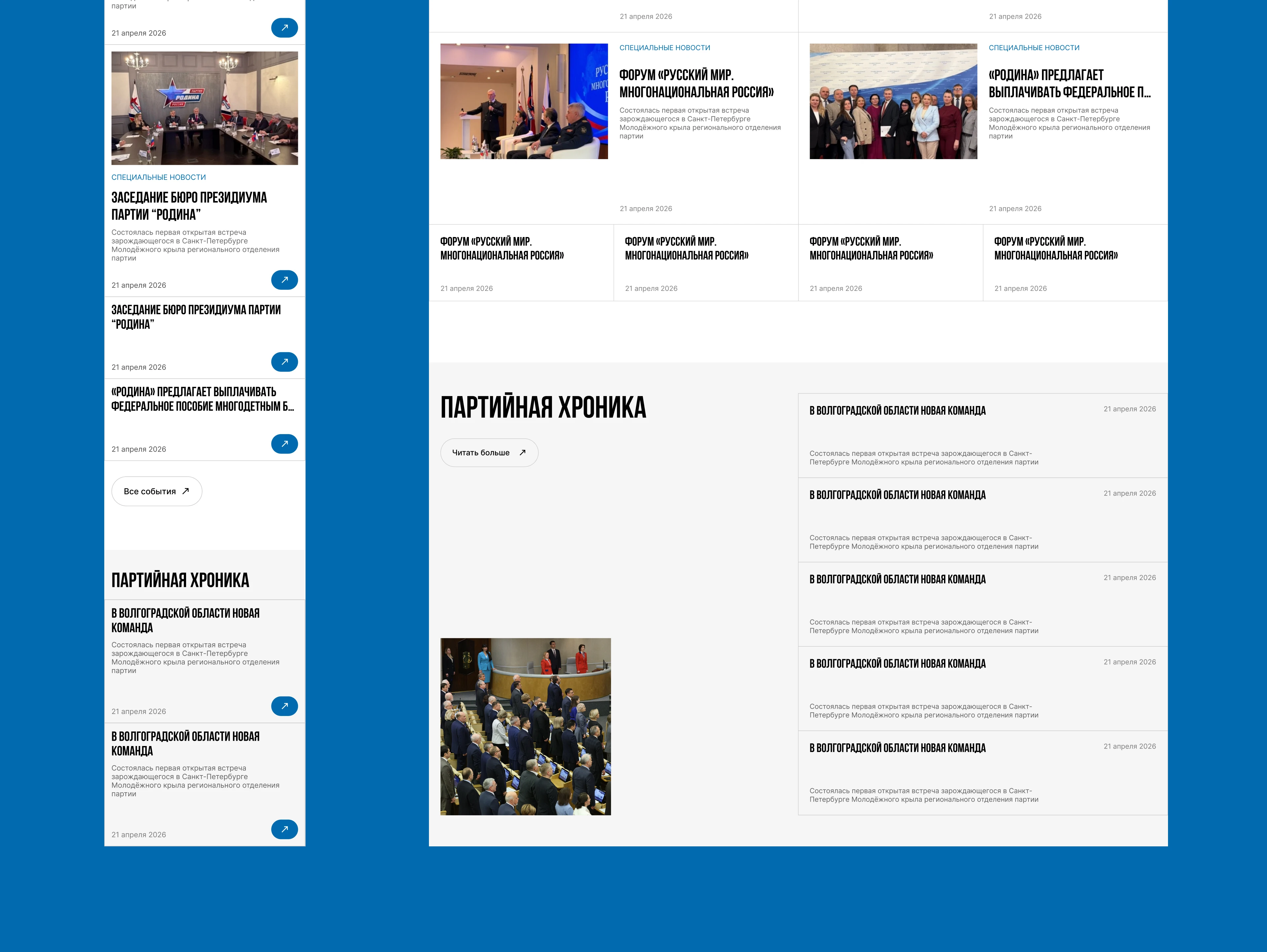 Партия Родина — Изображение №3 — Интерфейсы, Анимация на Dprofile