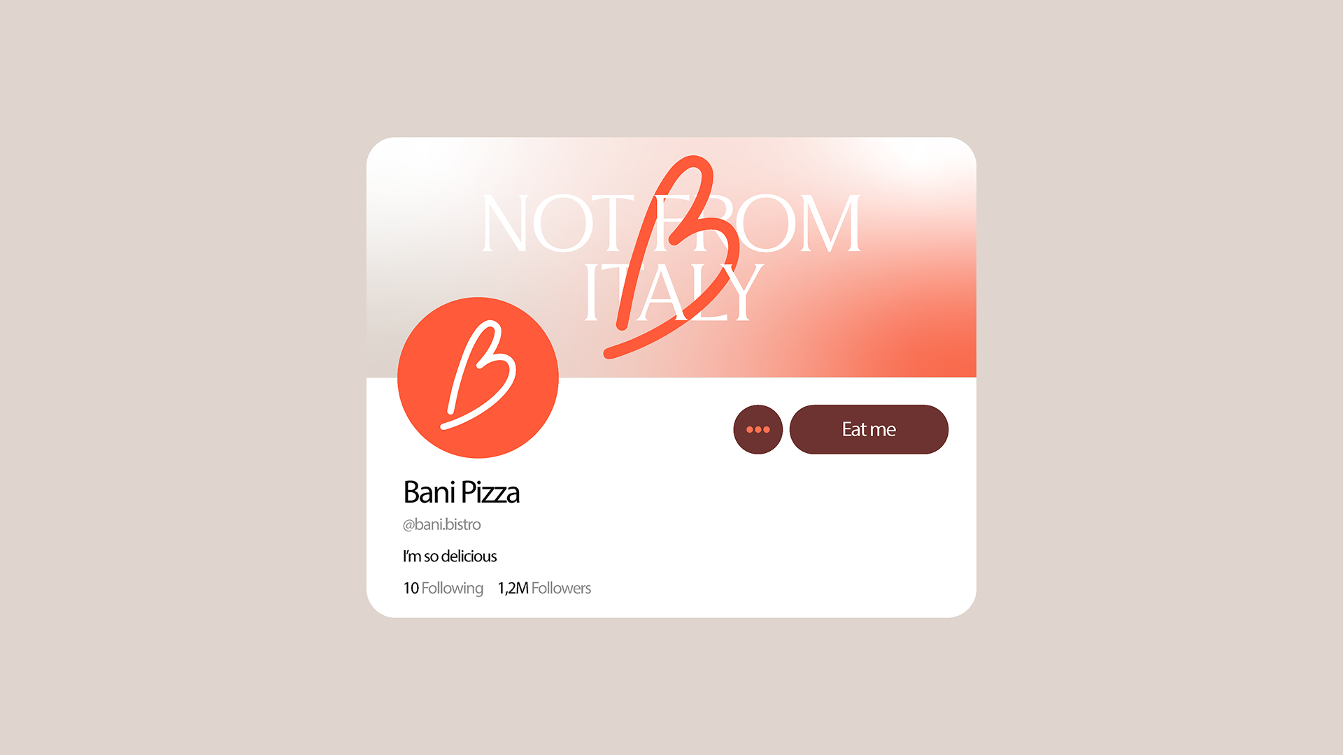Пиццерия Bani — Изображение №20 — Интерфейсы, Брендинг на Dprofile