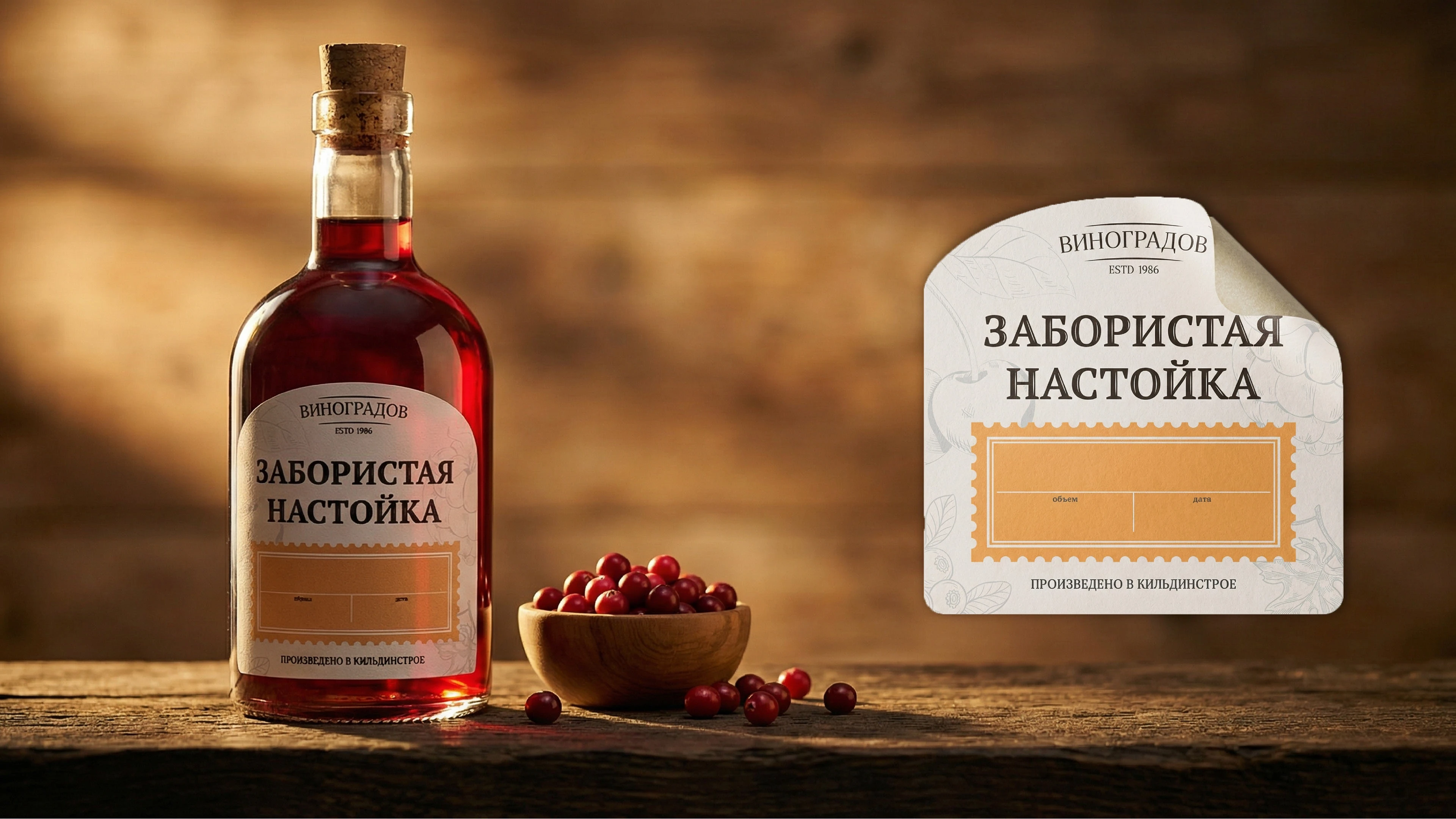 "Виноградов" - дизайн этикеток для настоек — Изображение №5 — Брендинг на Dprofile