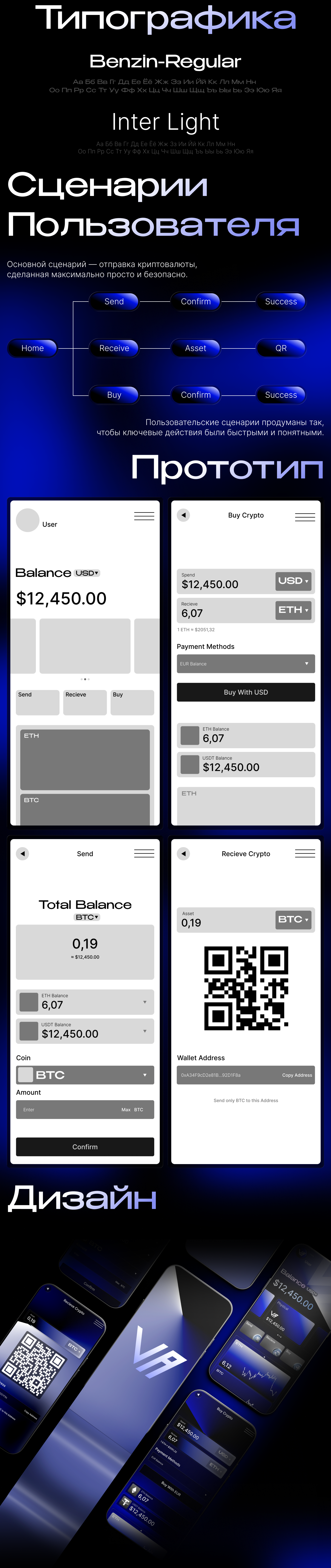 Vault — интерфейс криптокошелька — Изображение №2 — Интерфейсы на Dprofile