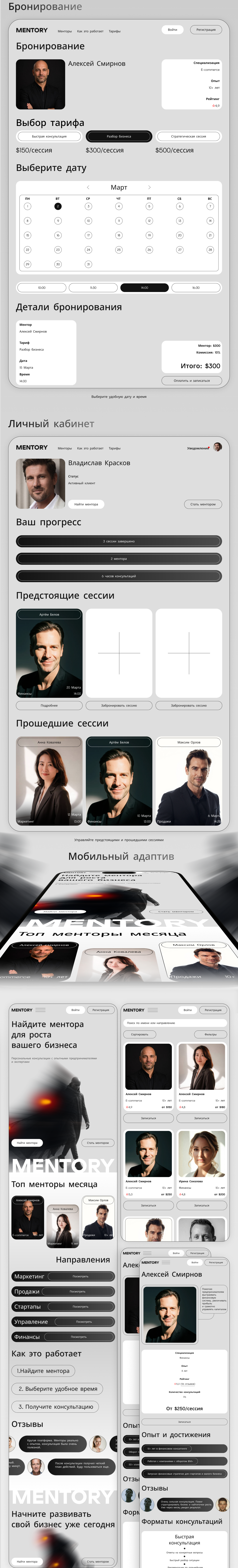 Mentory — платформа персональных бизнес-консультаций — Изображение №4 — Интерфейсы на Dprofile