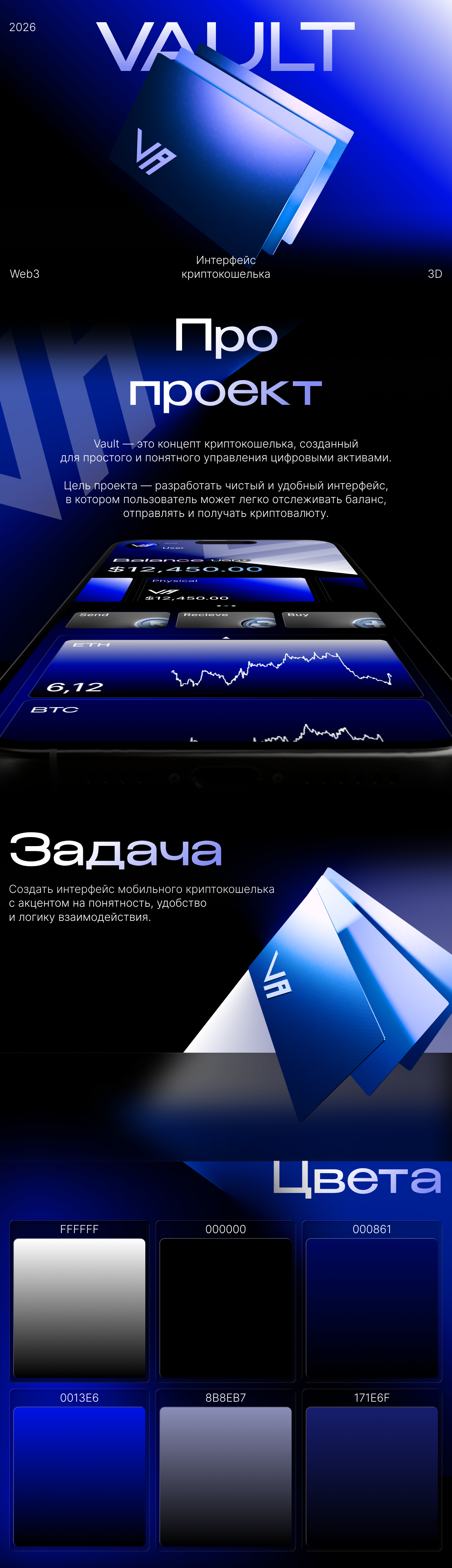 Vault — интерфейс криптокошелька — Изображение №1 — Интерфейсы на Dprofile